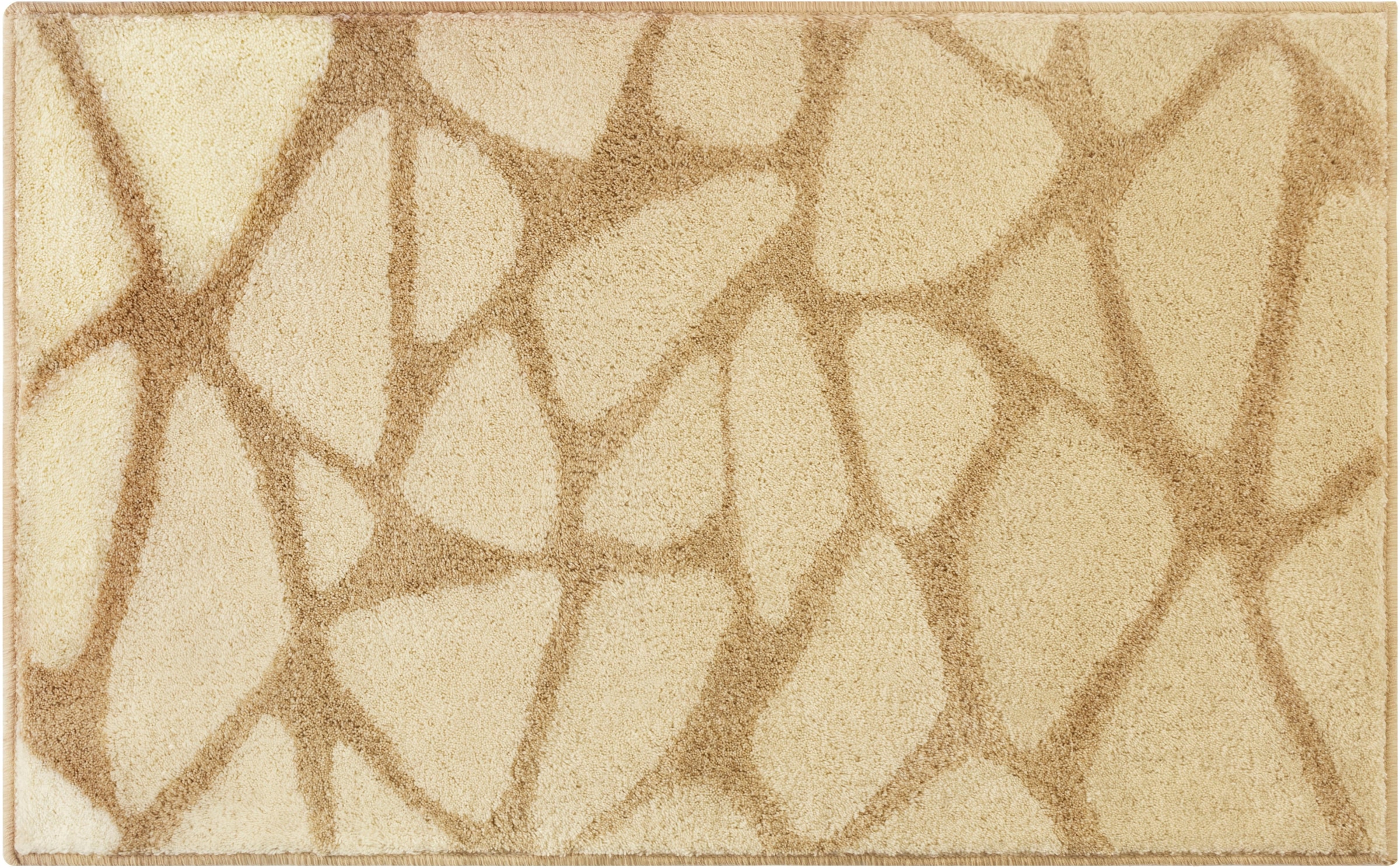 Kleine Wolke Badematte »Inspire, Badvorleger, Badezimmer Teppich« Höhe 15 mm rutschhemmend beschichtet fußbodenheizungsgeeignet Badteppich, Stein Optik,  waschbar