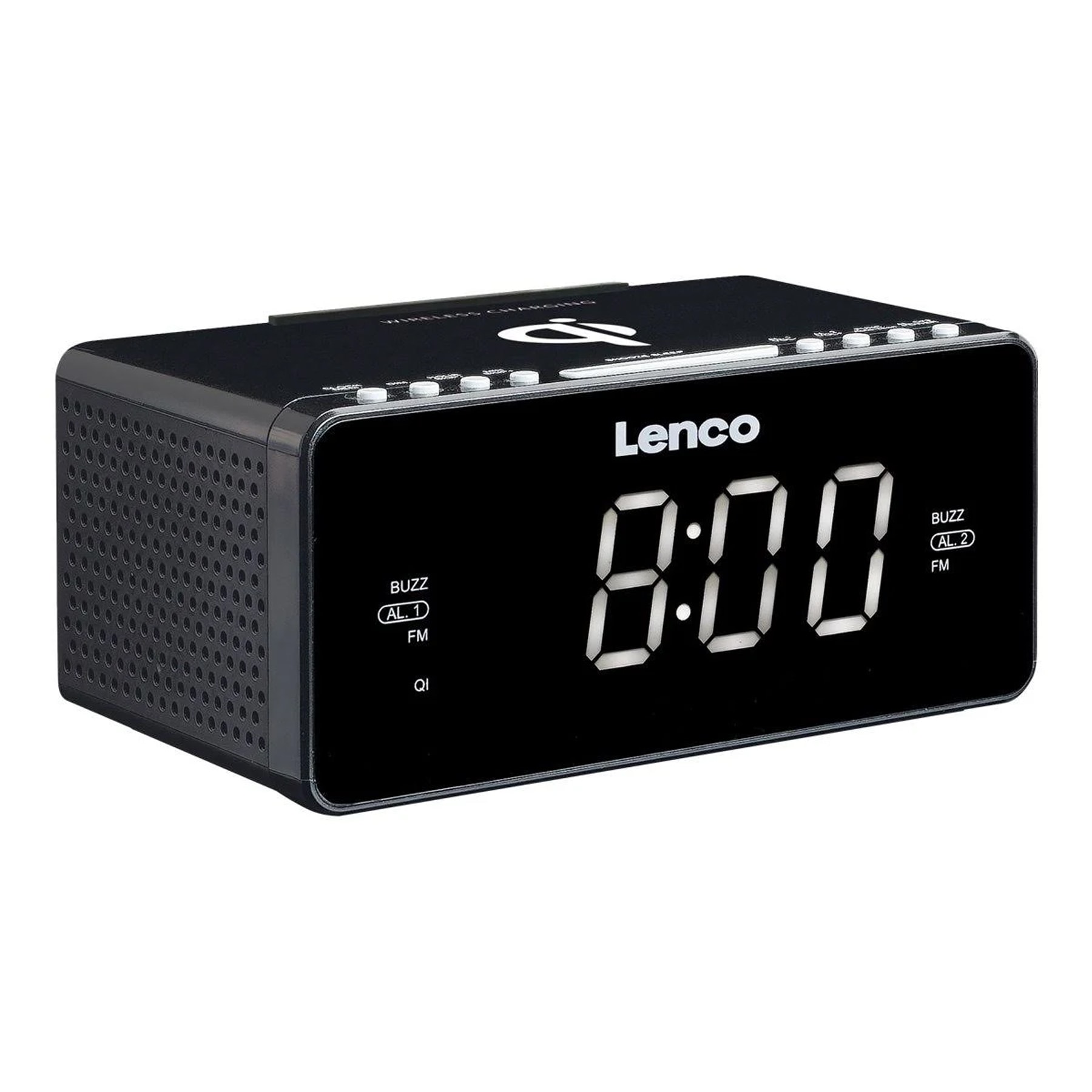 Lenco Uhrenradio »CR-550« ( FM-Tuner ) DAB+/FM‑Radiowecker, Bluetooth, kabelloses Ladepad für Smartphone