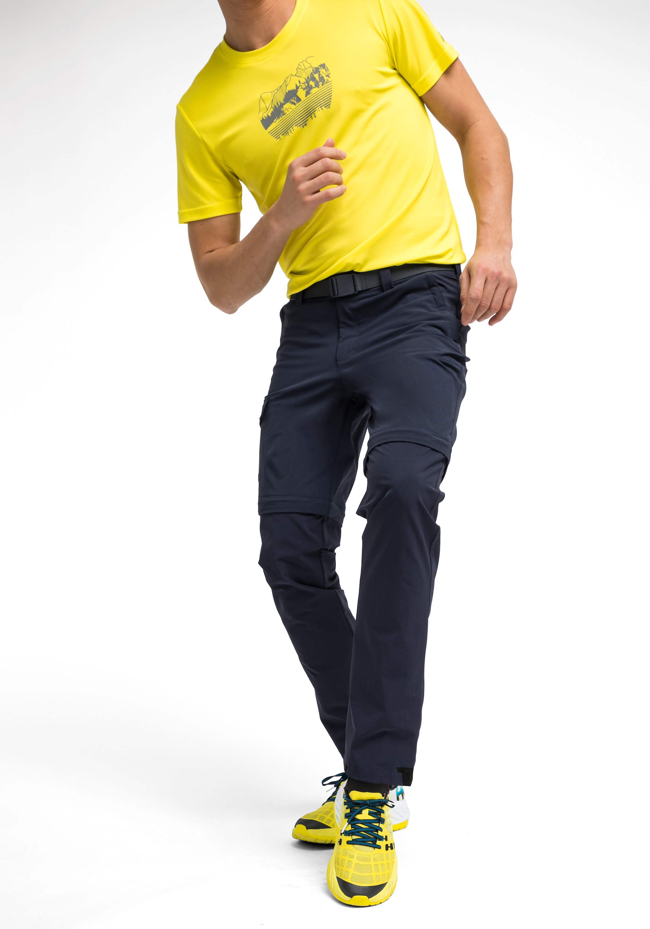 Maier Sports Funktionshose »Torid slim zip«, Herren Wanderhose, zipp-off Outdoor-Hose, 4 Taschen, Slim Fit