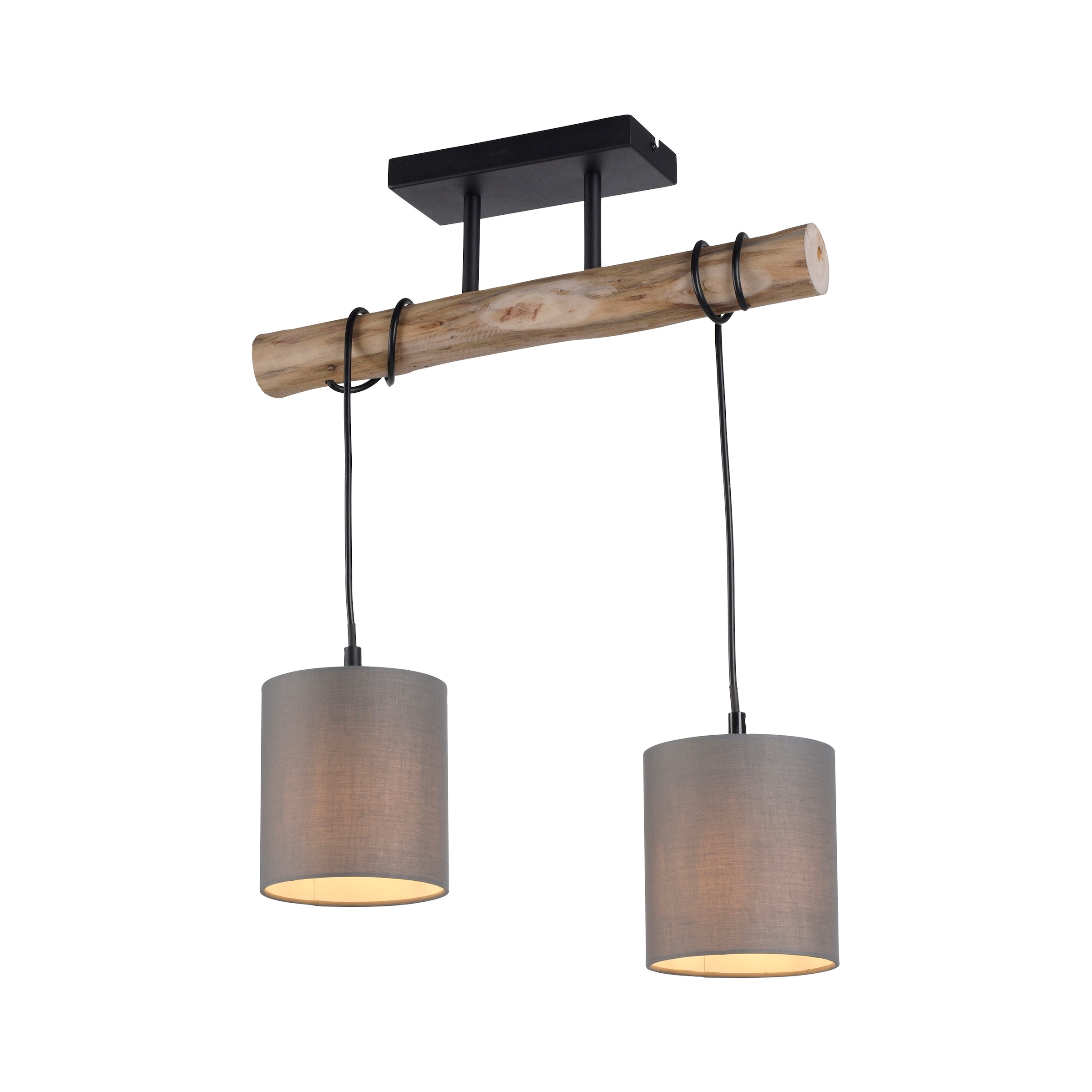 Just Light Deckenleuchte »TRIBU« E27 1 Stk. ExklusiveE27 in grau