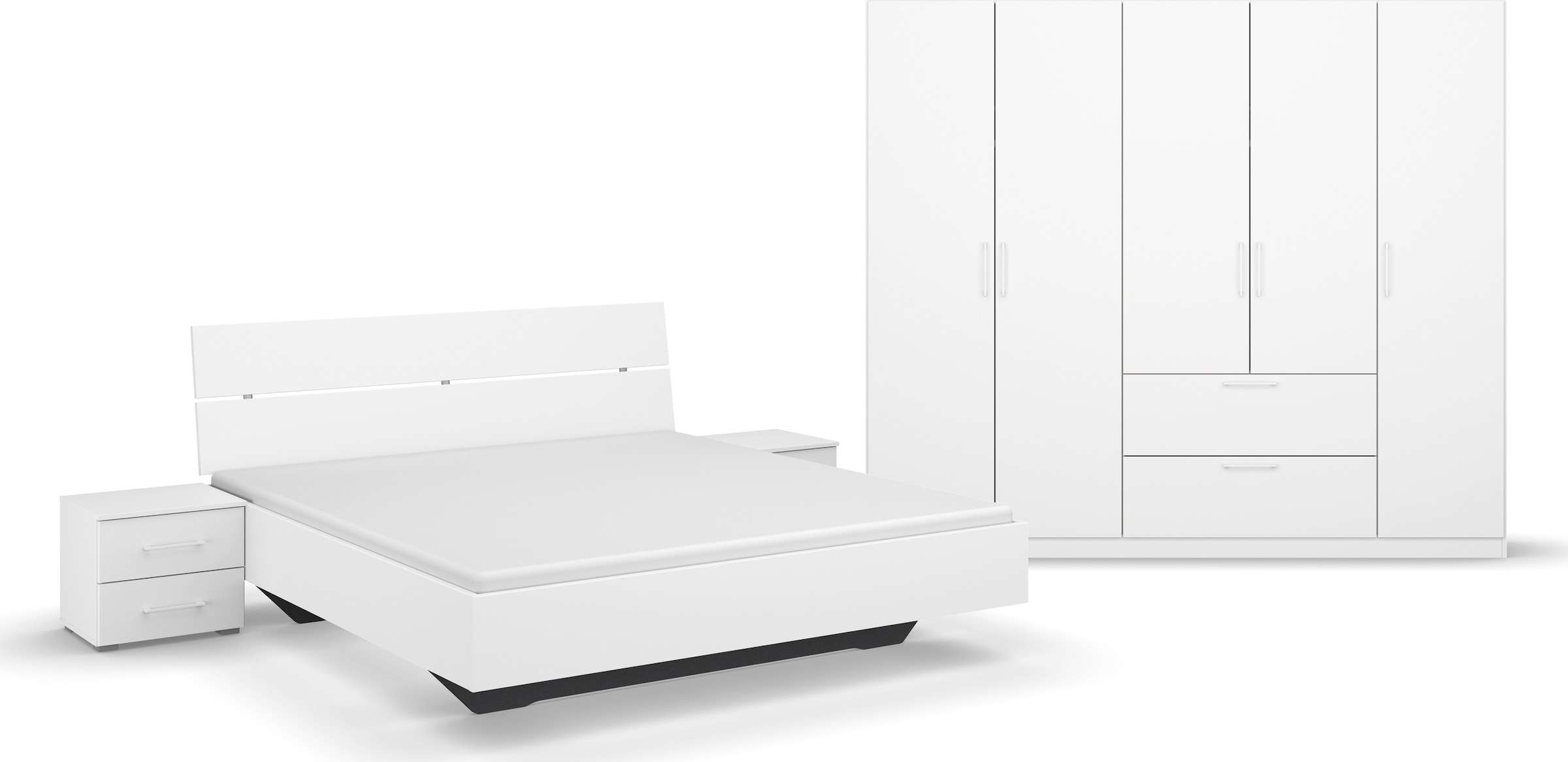 INOSIGN BY RAUCH Schlafzimmer-Set »Komplettschlafzimmer Schlafzimmer Challenger (Set 4-teilig)«, Schrank 2 Breiten, Bett 3 Breiten, 2 Nachttische MADE IN GERMANY