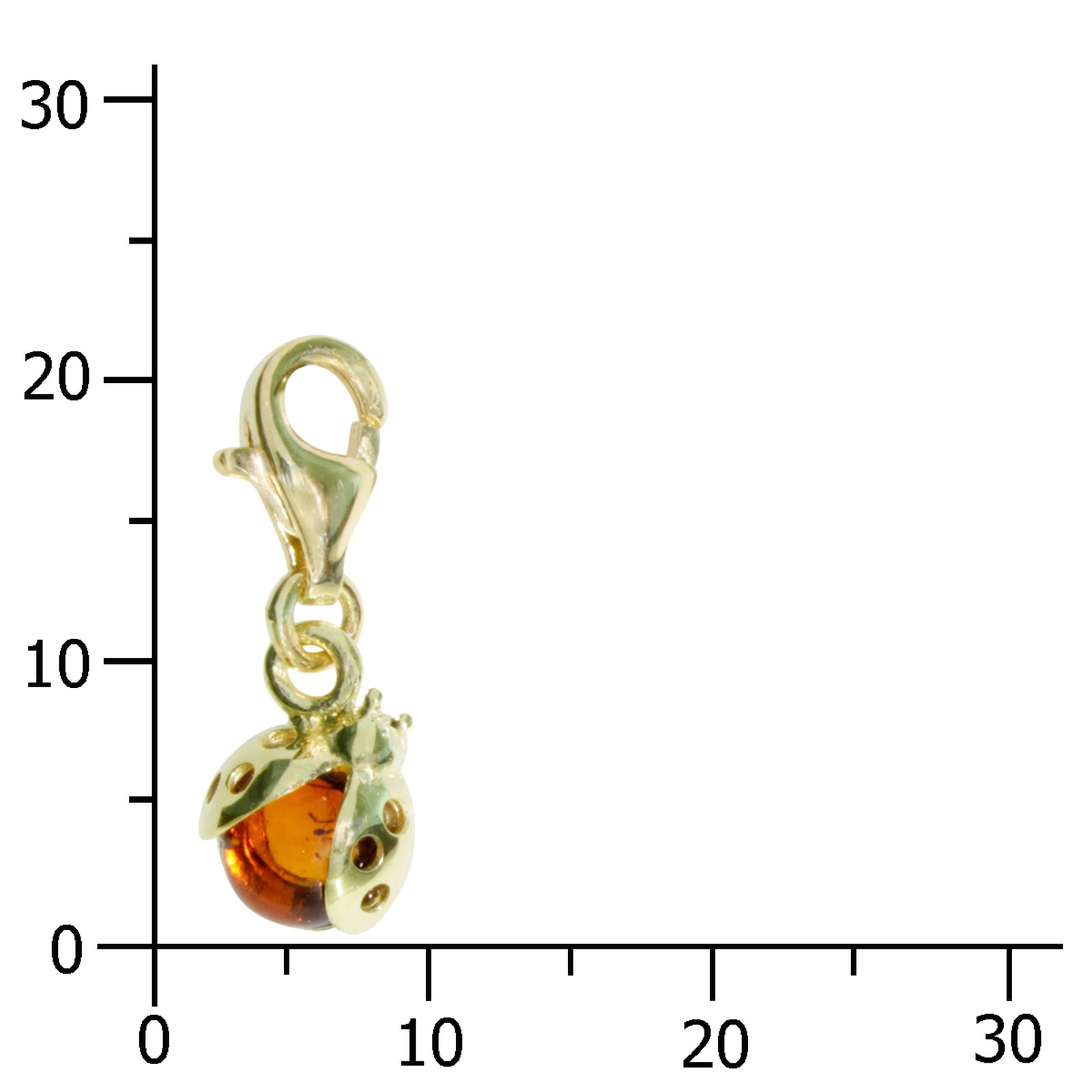 OSTSEE-SCHMUCK Kettenanhänger »- Marienkäfer - Gold 333/000 - Bernstein«