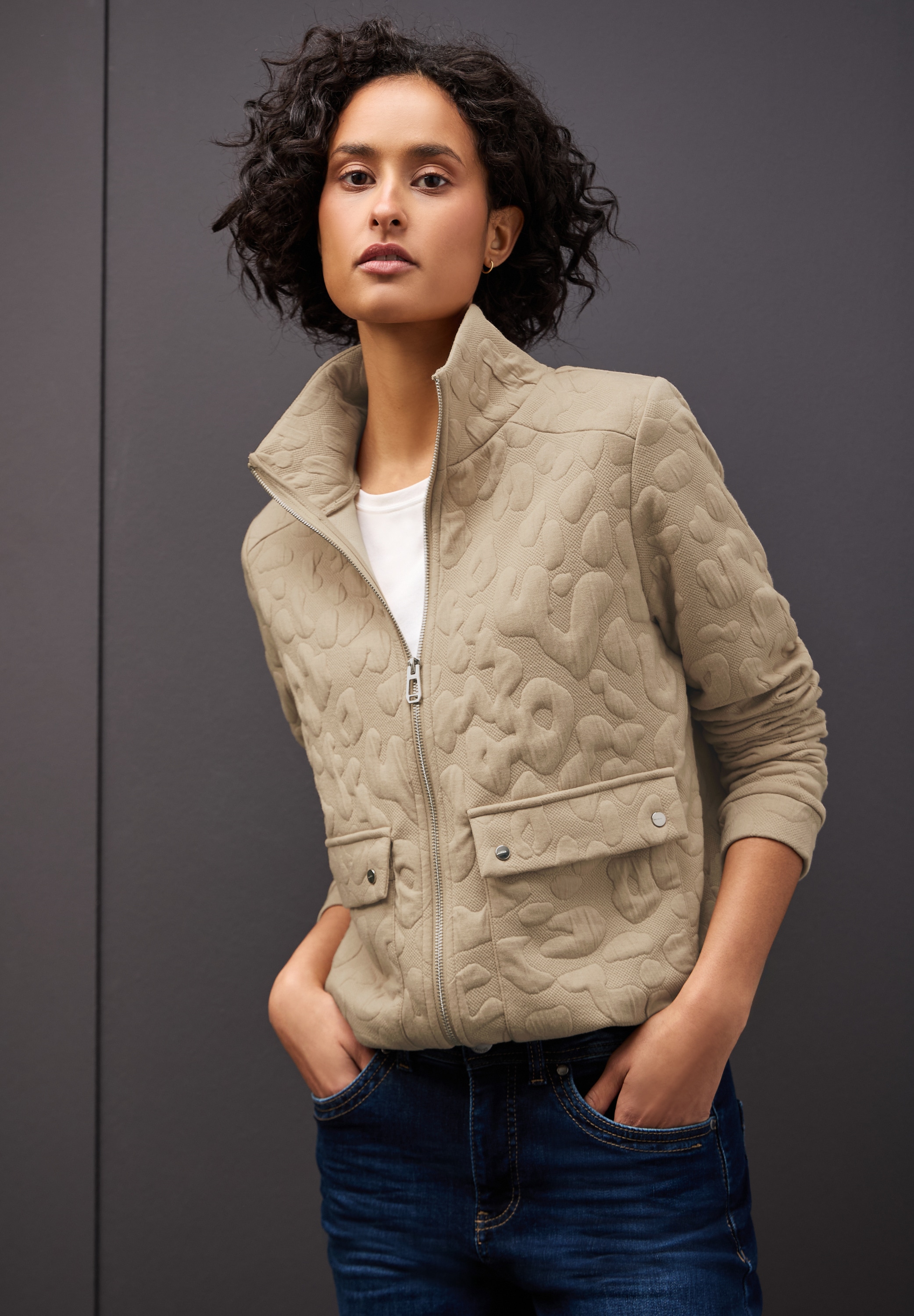 STREET ONE Blouson ohne Kapuze mit Stehkragen