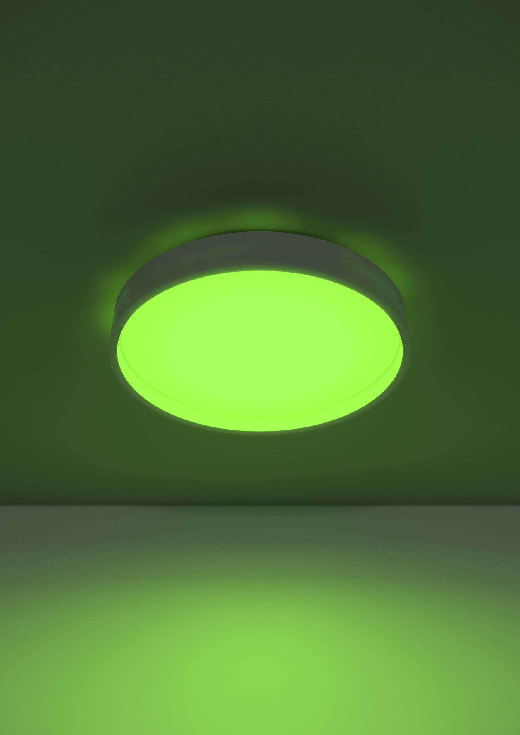 EGLO LED Deckenleuchte »MASSIGNANO-Z Deckenlampe, Disco-Modus, ZigBee 3.0, Wohnzimmerlampe« LED-Modul 1 Stk. RGB | warmweiß - kaltweiß Fernbedienung inkl., App / Sprachsteuerung Alexa, H: 6,5cm x D: 40 cm