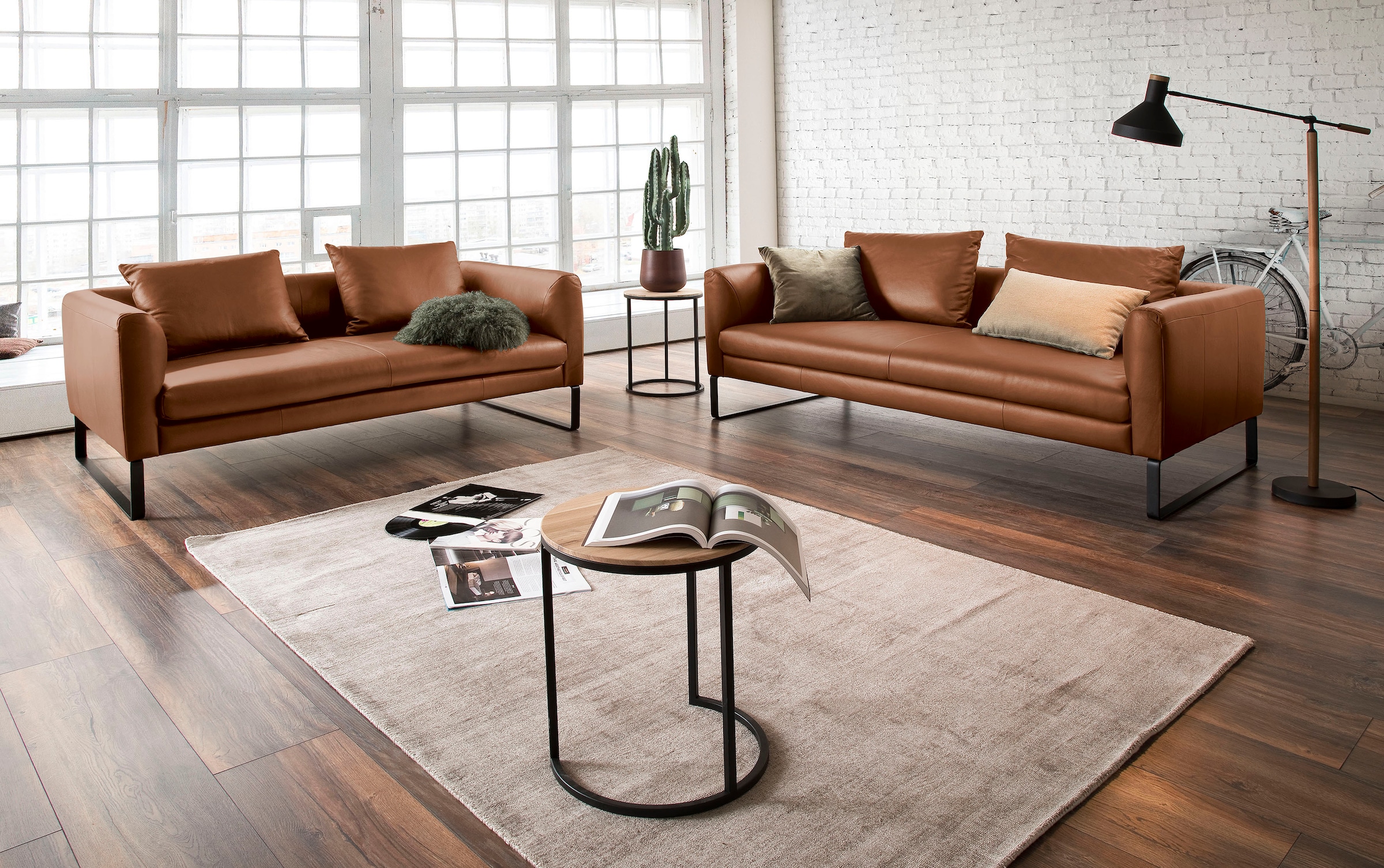 3C Candy 2,5-Sitzer »Avola elegantes Leder Sofa mit tollem Sitzkomfort, bequem«, tolle Details und hochwertige Verarbeitung