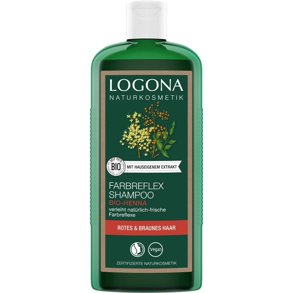 LOGONA Haarshampoo »Logona Farbreflex Shampoo Rot-Braun Henna«