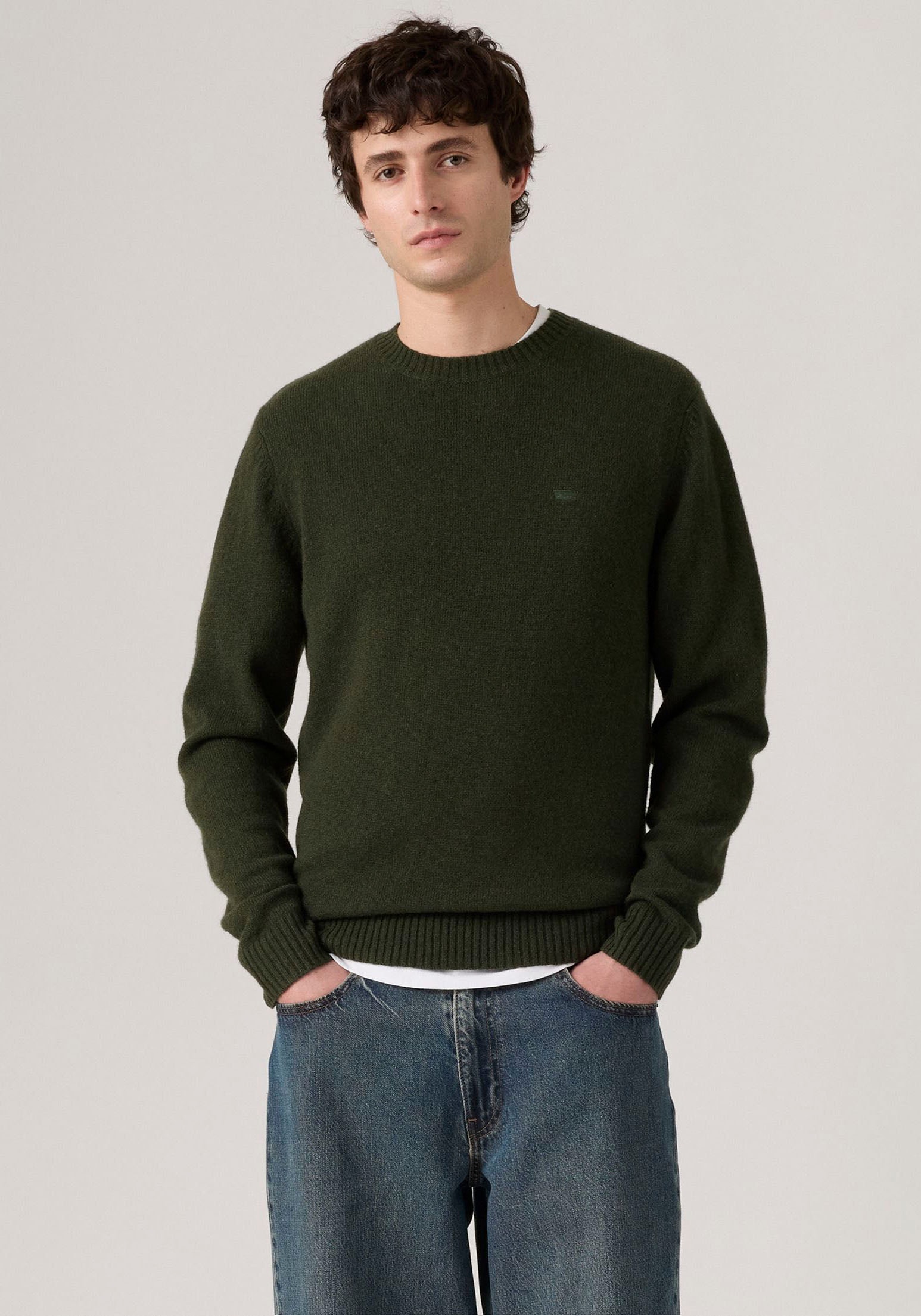 Levi's® Wollpullover »ORIGINAL HM SWEATER« klassische Rundhalsform