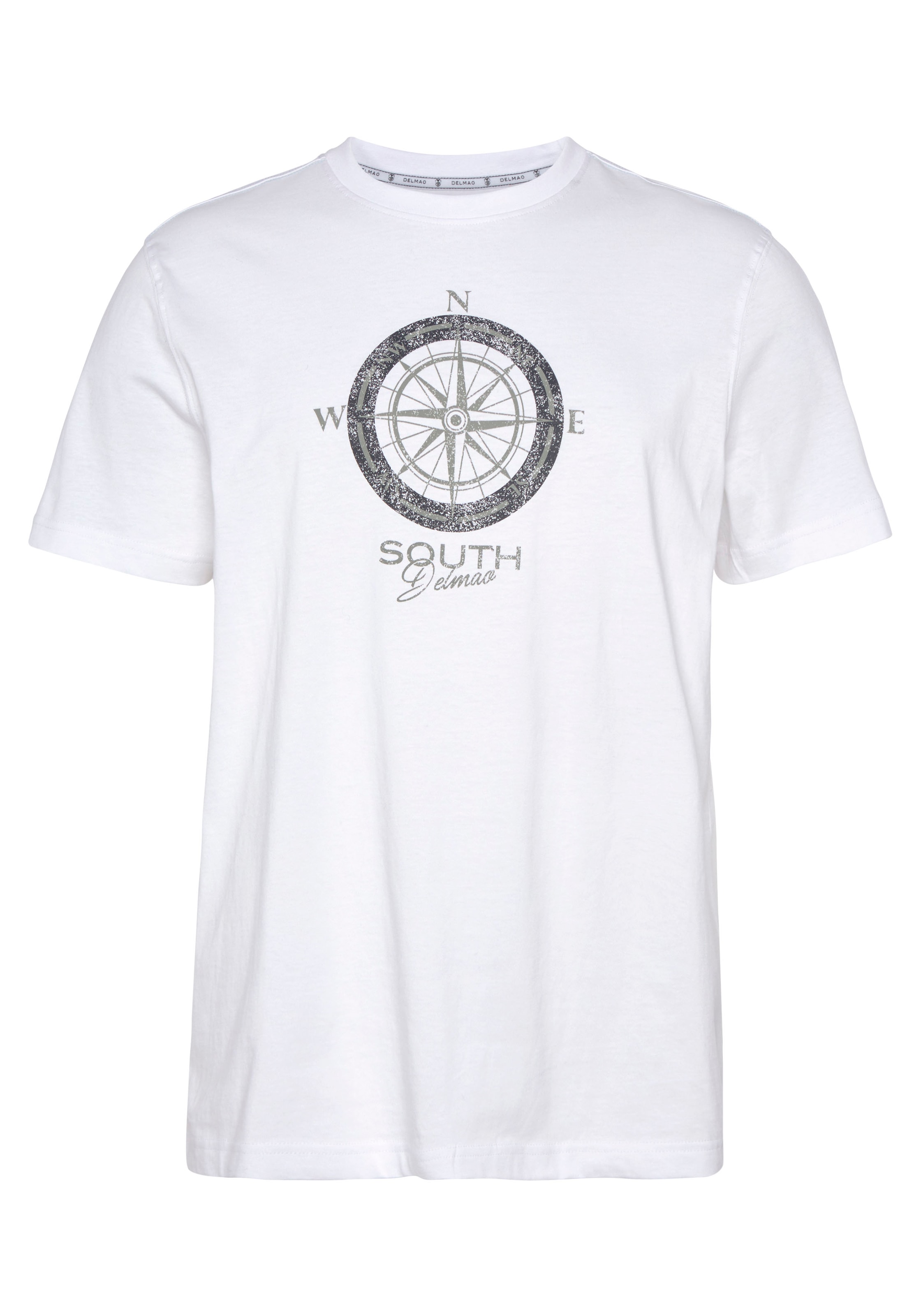 DELMAO T-Shirt, Kurzarm, bedruckt, Rundhals, aus Baumwolle