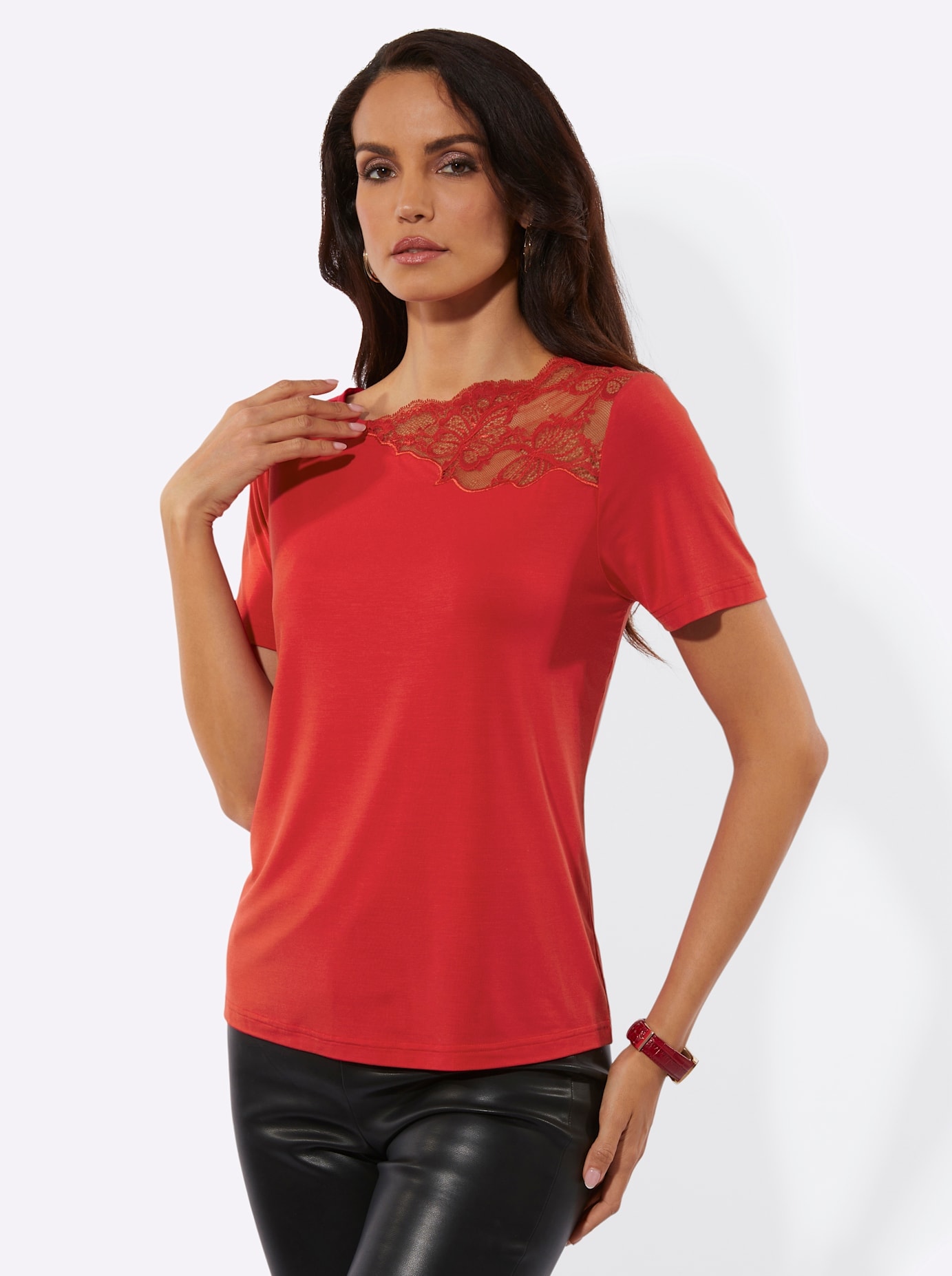 creation L Kurzarmshirt »Modal-Shirt« 1 tlg.