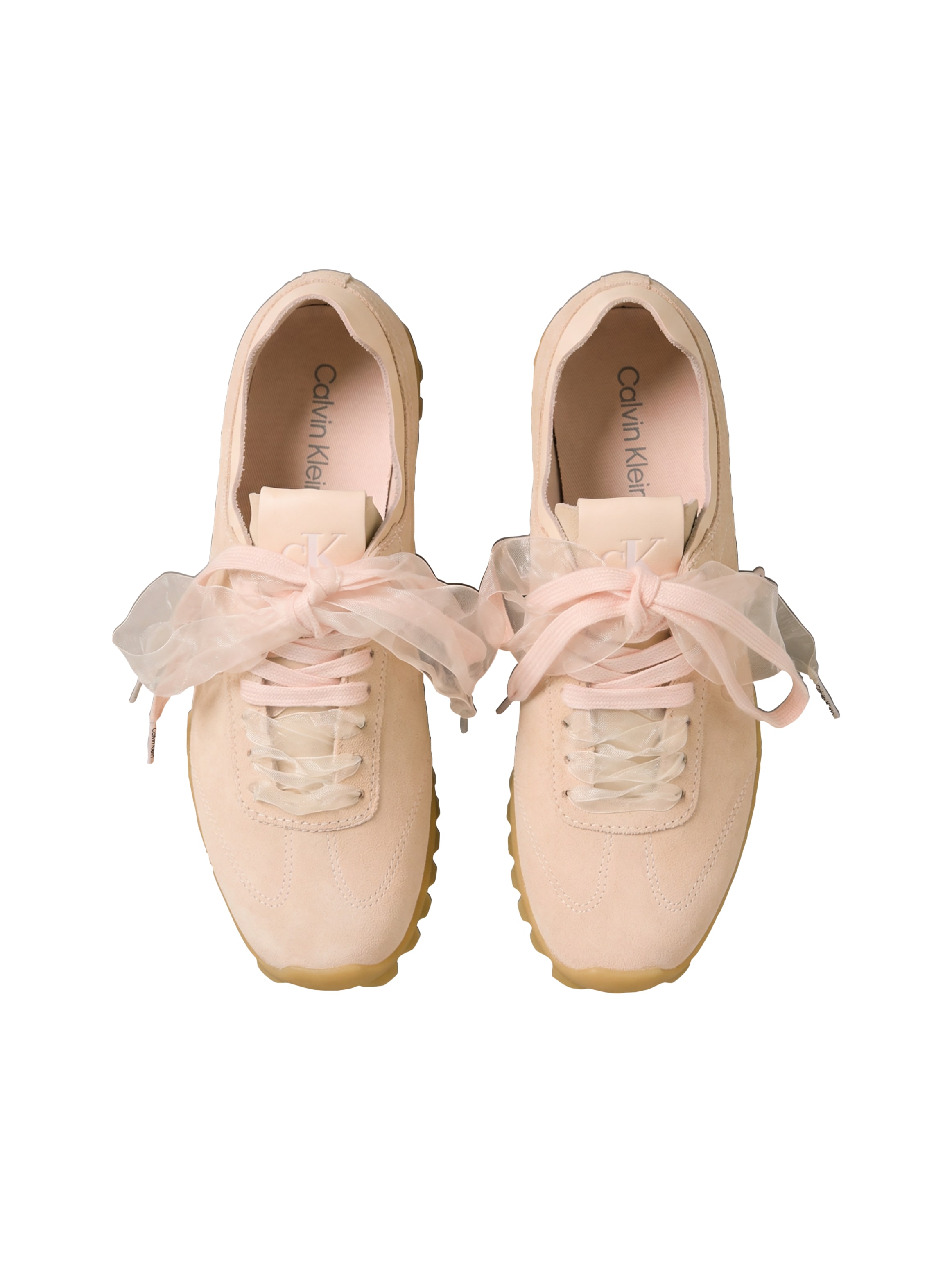 Calvin Klein Sneaker »LOW PROFILE RUN MG SUE DB LACES«  Halbschuh, Trendy-Schnürschuh, Freizeitschuh mit CK-Prägung