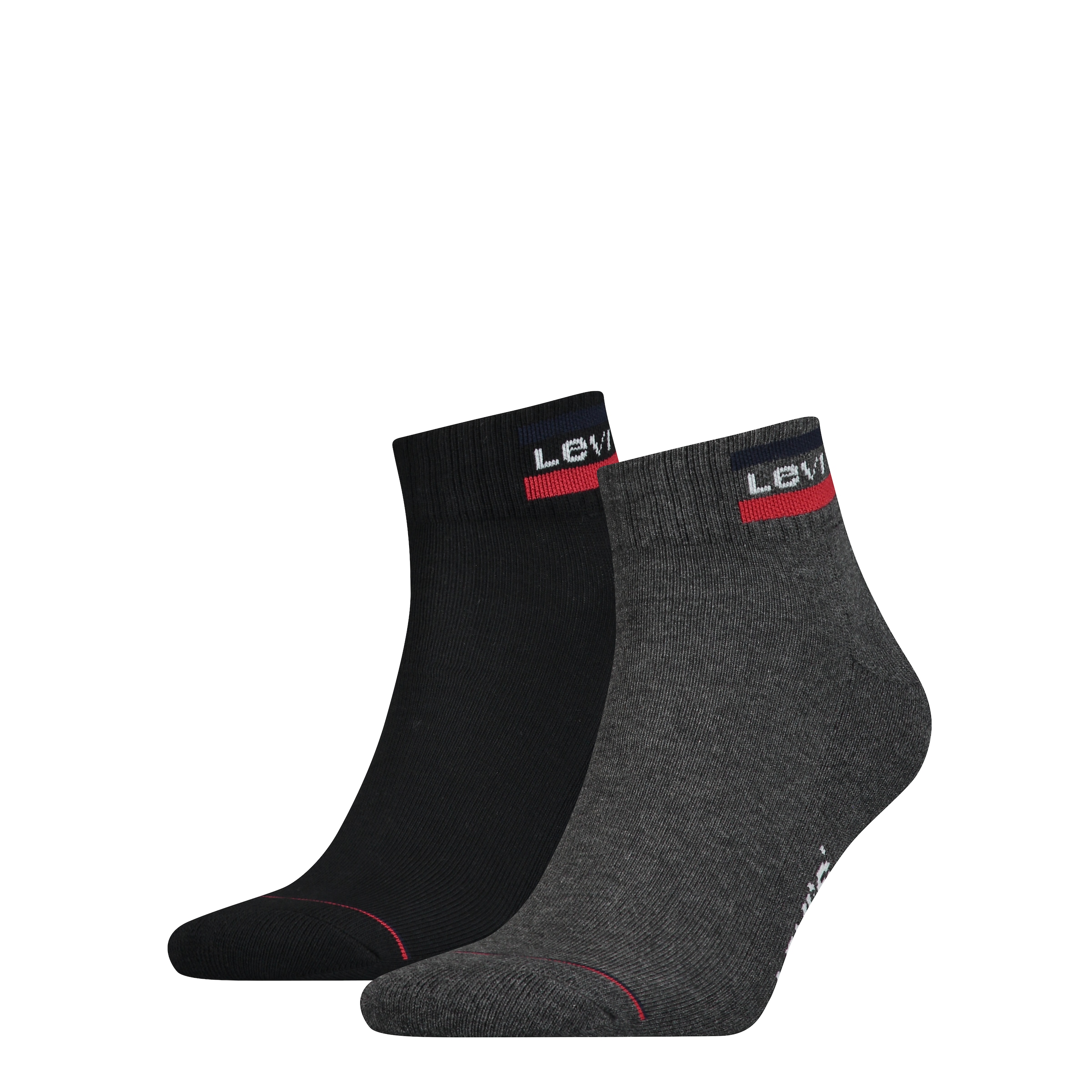 Levi's® Kurzsocken »LEVIS MID CUT SPRTWR LOGO« 2 Paar,  weicher Cotton-Mix, elastisch