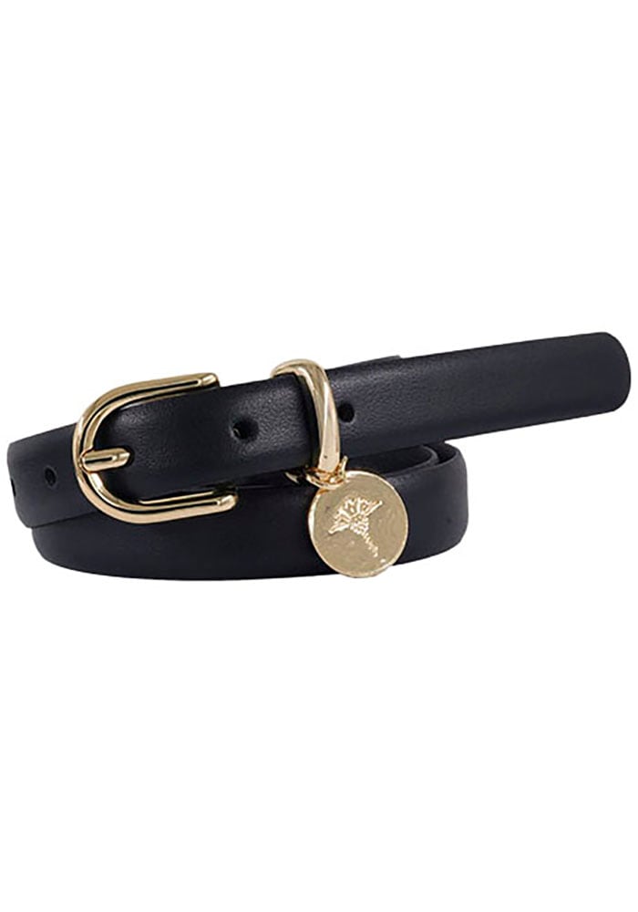 JOOP! Ledergürtel mit Dornschließe und Logo-Anhänger, Breite 2cm