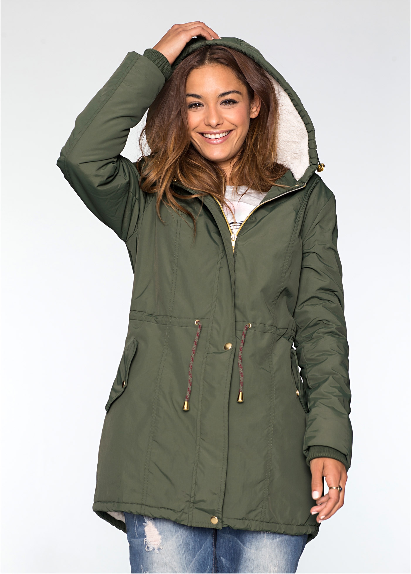 bonprix Parka mit Kapuze