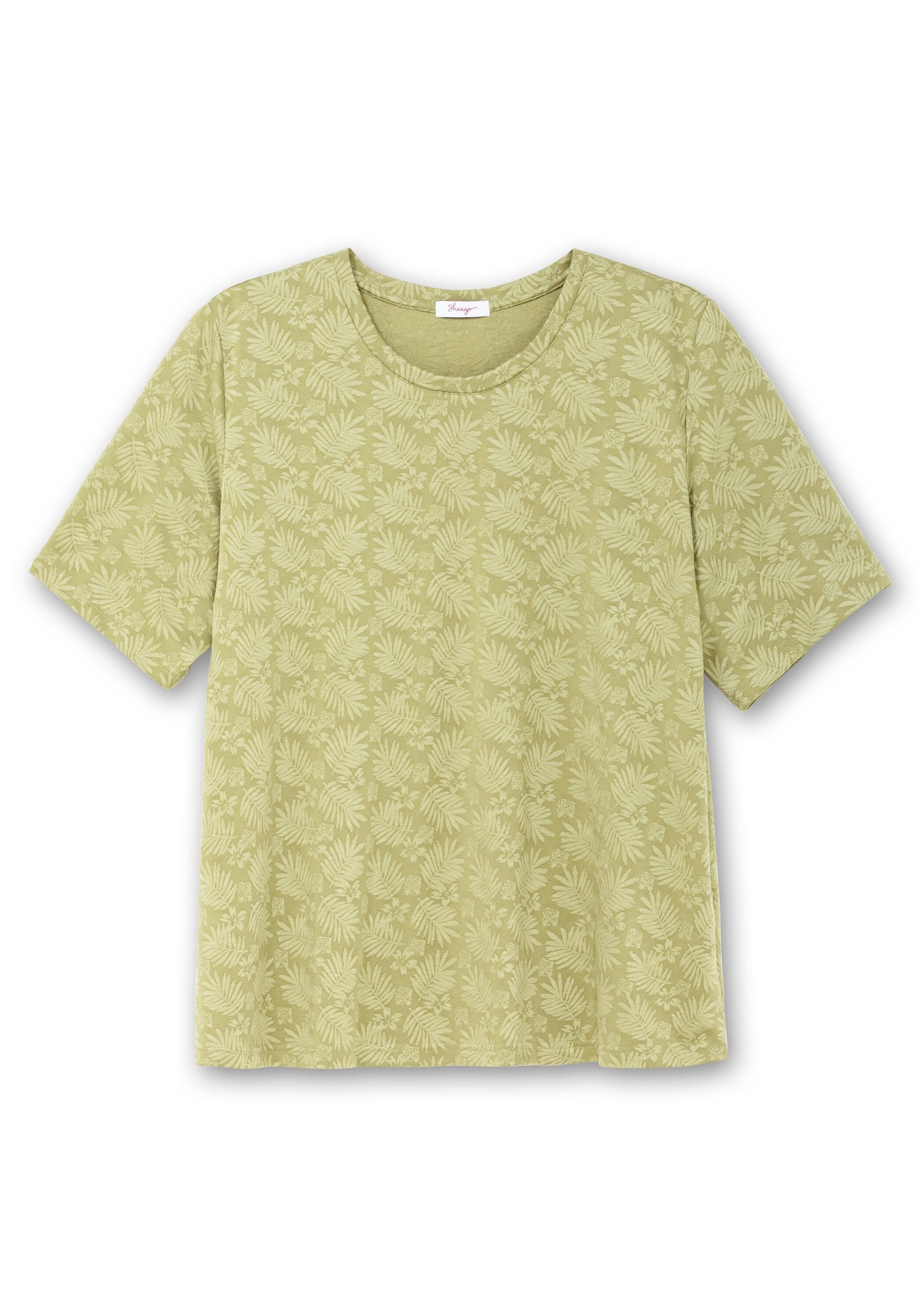 Sheego T-Shirt »Shirt mit Alloverprint, leicht tailliert«
