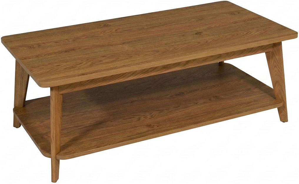 Jahnke Couchtisch »SIXTY COFFEE« Couchtisch, 2 Ebenen, Skandi, Eiche-Optik, Breite:110 cm