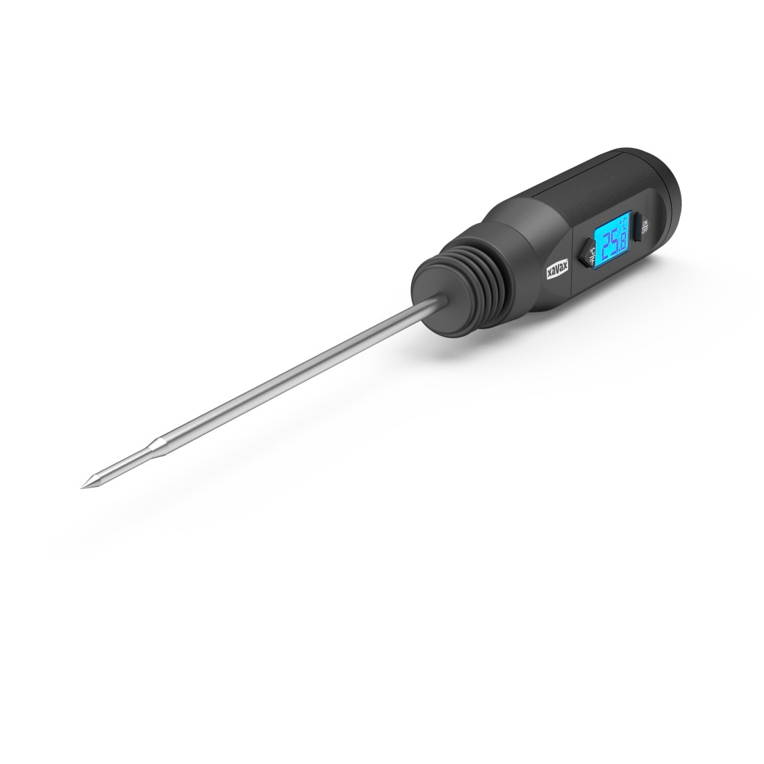 Xavax Bratenthermometer »Digitales Multithermometer, Backthermometer und Bratenthermometer«, Abnehmbarer Silikonverschluss