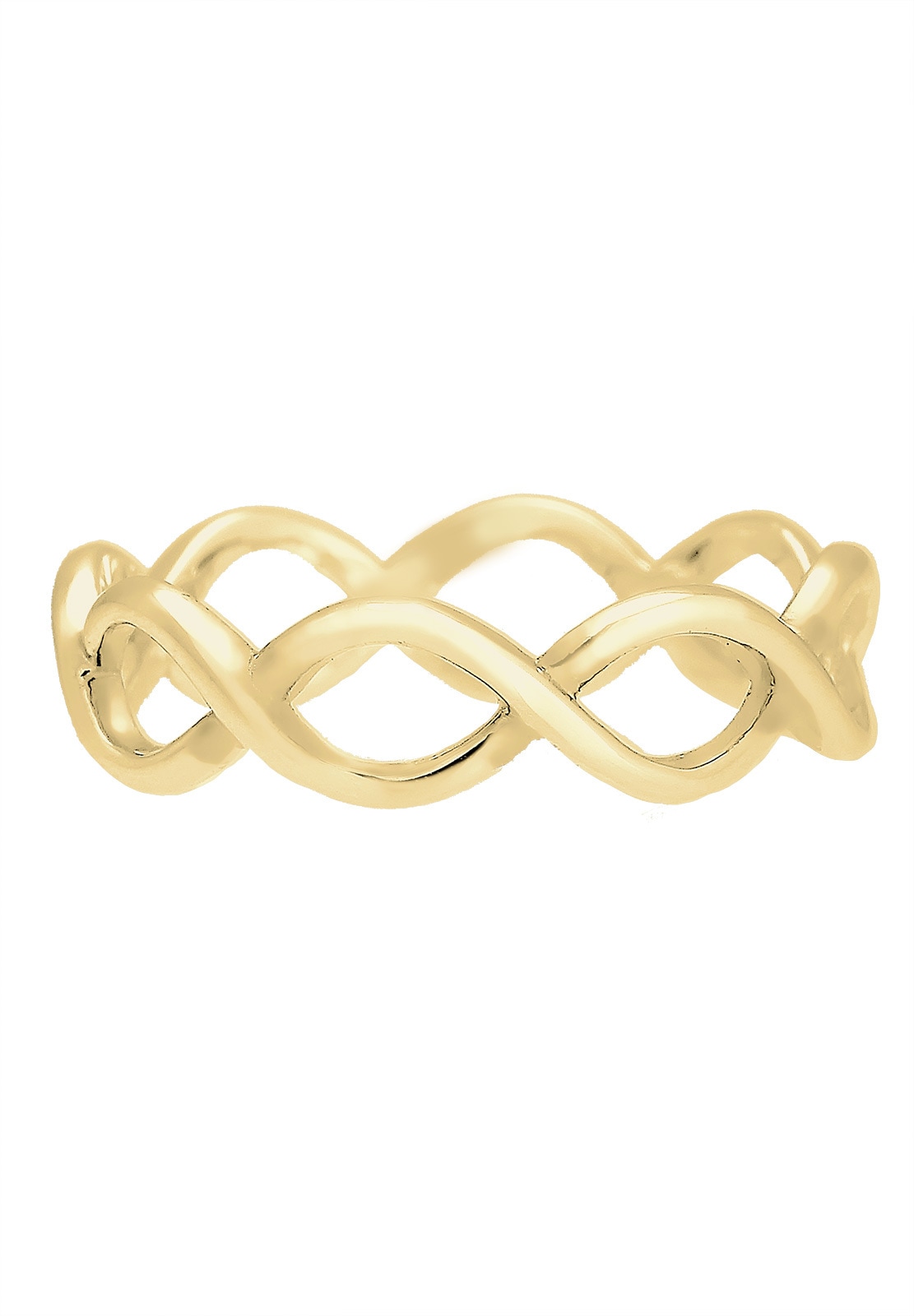Elli Premium Silberring »Ring Infinity 375 Gelbgold«