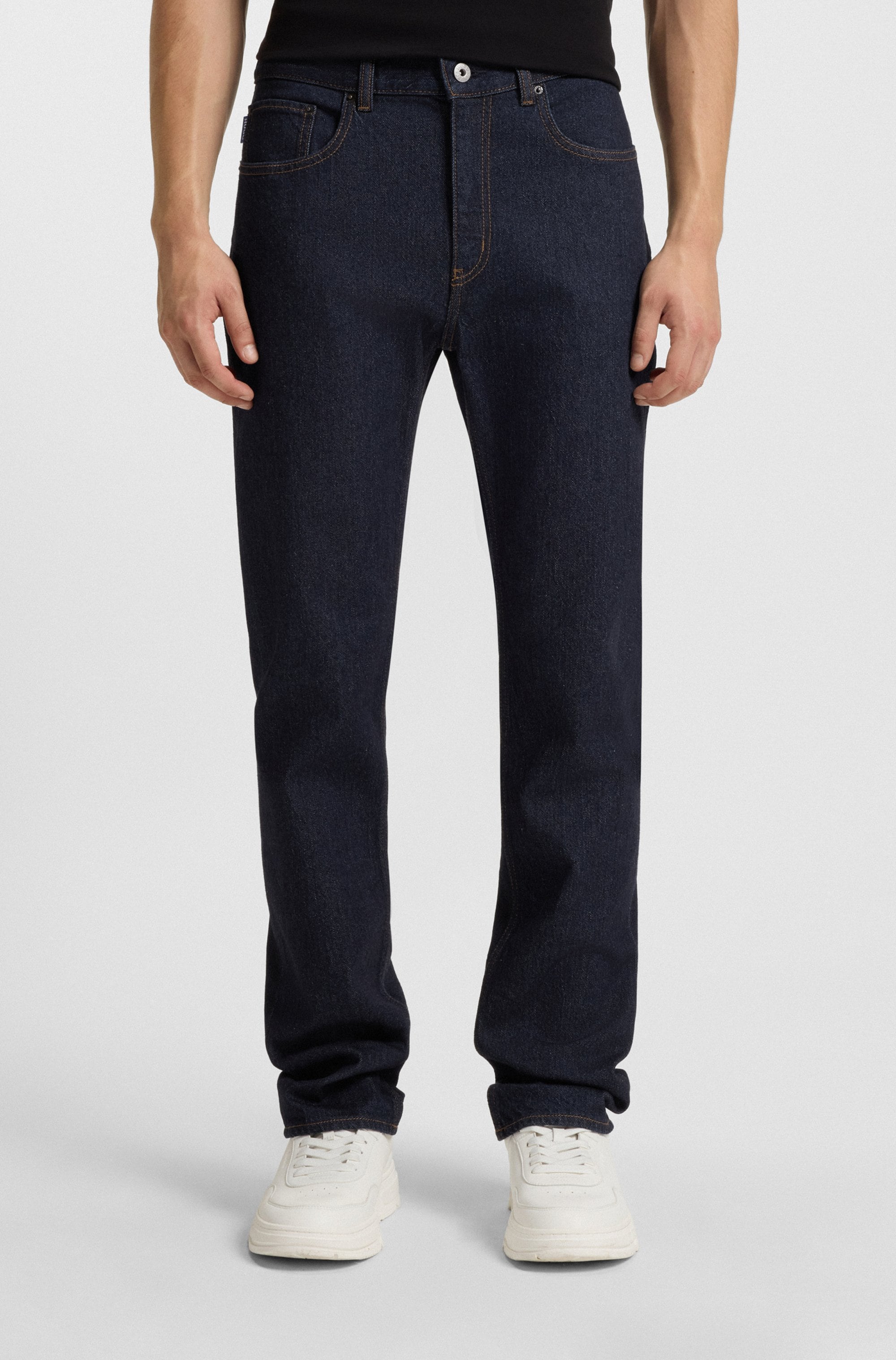 HUGO Blue Slim-fit-Jeans »Ash« mit Stone-washed-Finish