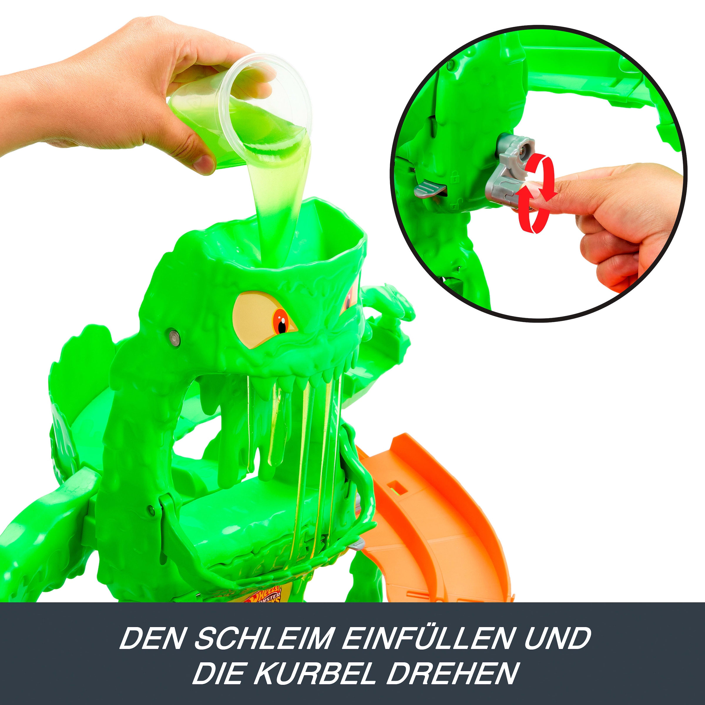 Hot Wheels Autorennbahn »Hot Wheels Monster Trucks 1:64 Mutant Monster Duell«