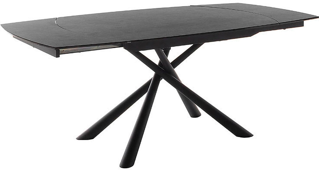 MCA furniture Esstisch »NICOSIA Vierfußtisch 130-190 cm«, (Einzelstück), Keramik, Metall, Rotationsauszug, ausziehbar, Tischplatte 11 mm