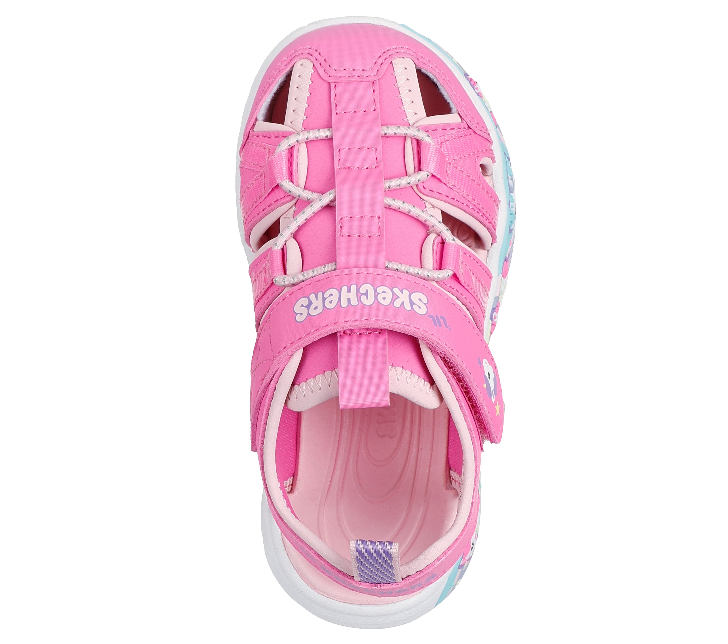 Skechers Sandale »PLAY SCENE SPLASH«  Badeschuh mit bunter Sohle, Größenschablone zum Download