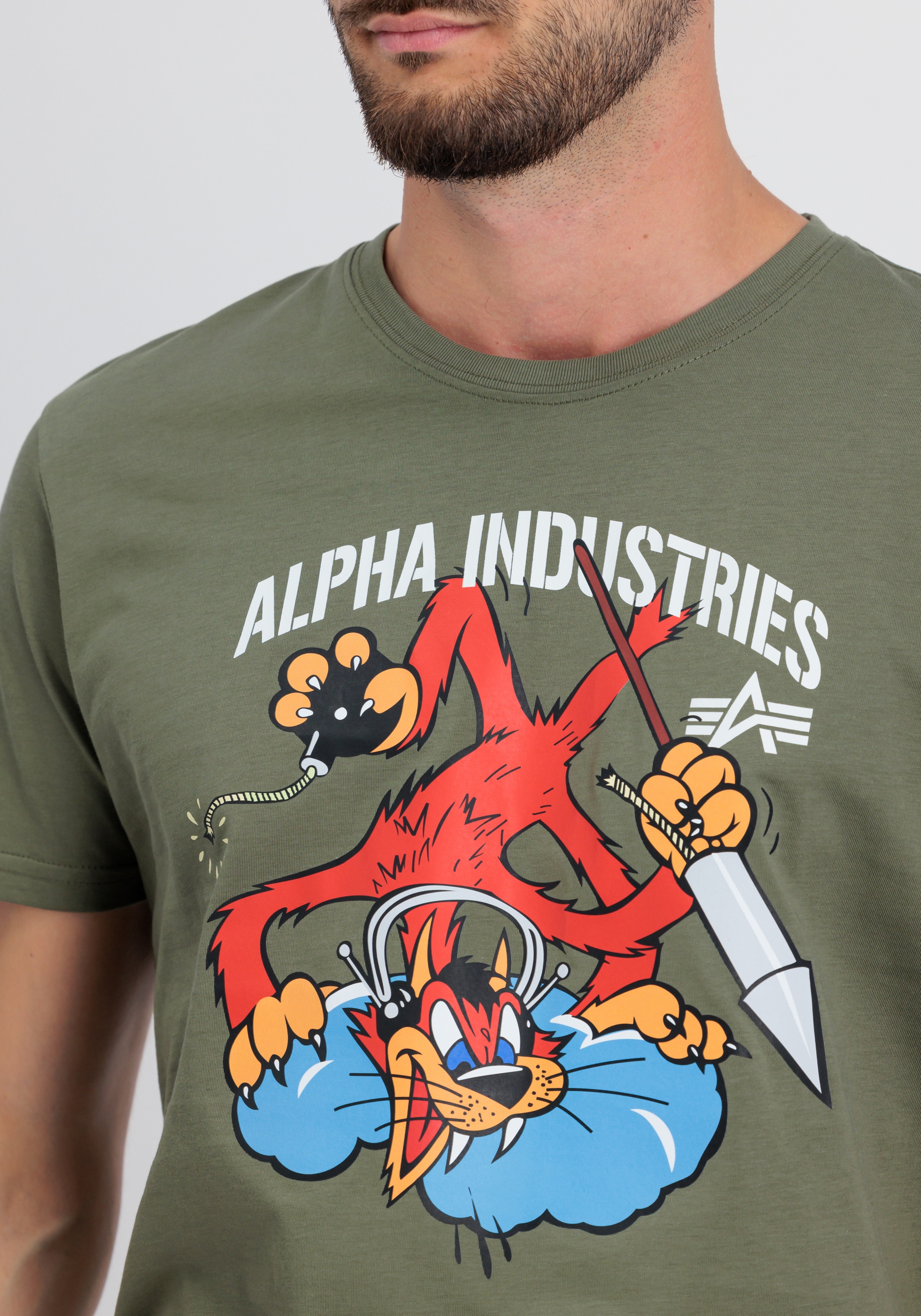 Alpha Industries T-Shirt »Alpha Industries Men - T-Shirts Fighter Squadron T-Shirt«