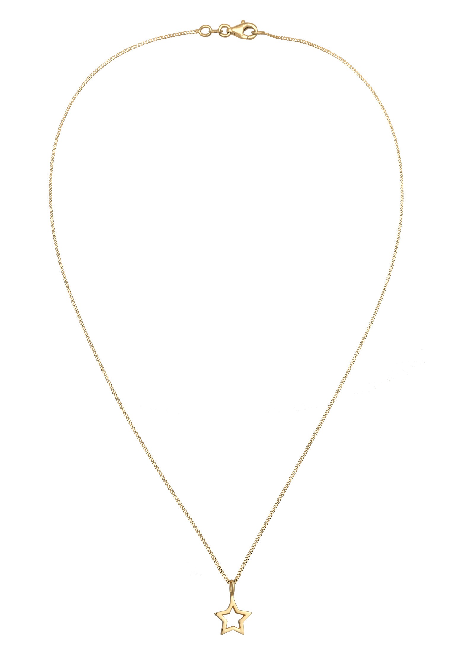 Elli Kette mit Anhänger »Halskette Stern Schlicht Modern 925 Silber«