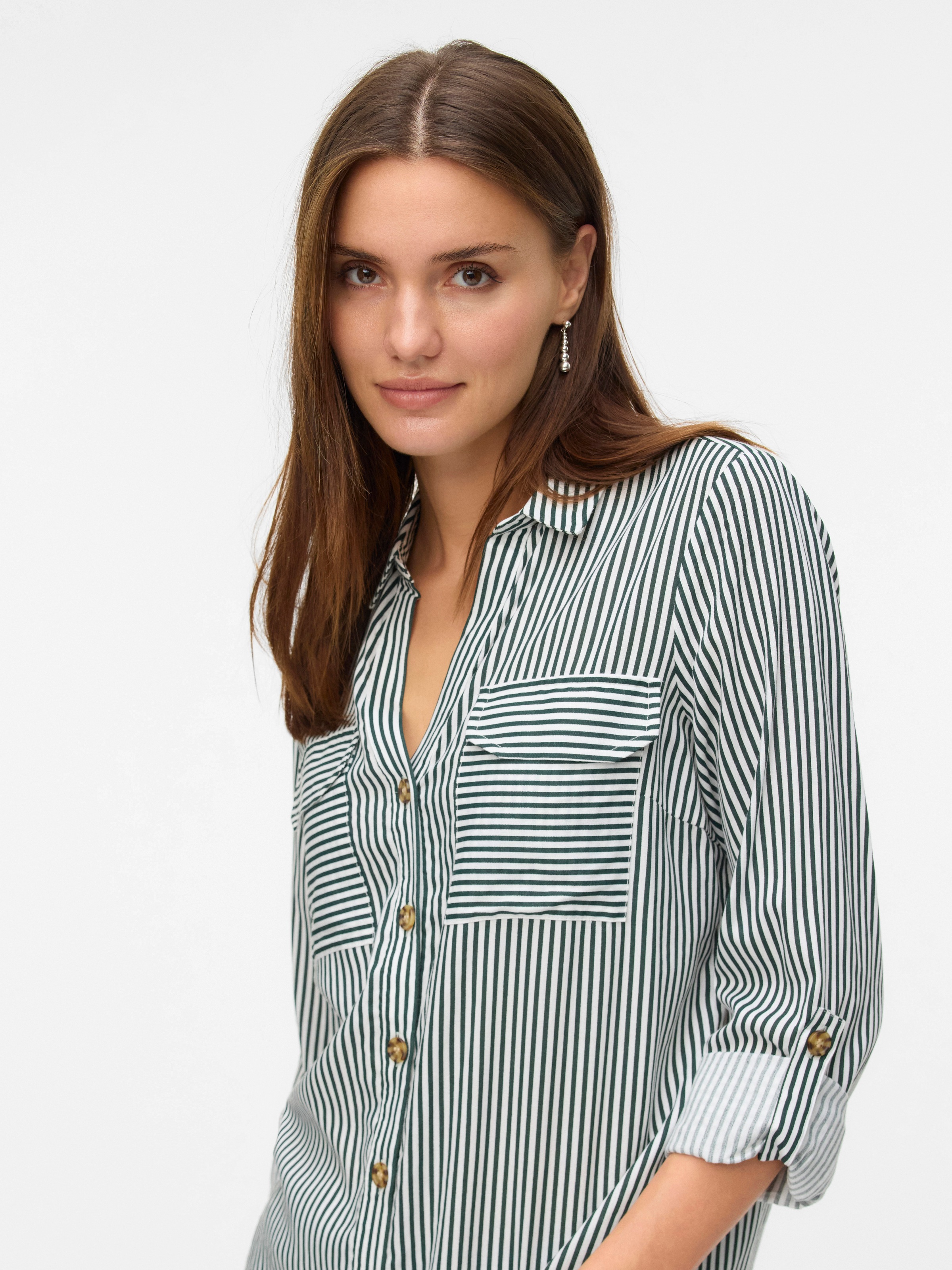Vero Moda Hemdbluse »VMBUMPY L/S SHIRT NEW WVN GA NOOS« Viskose, regular fit