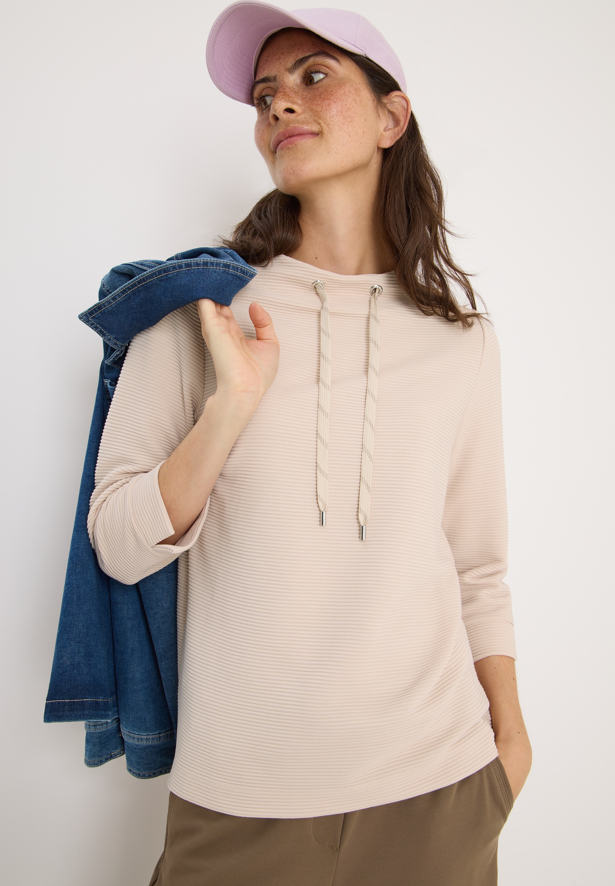 Cecil Sweatshirt, mit 3/4-Ärmeln