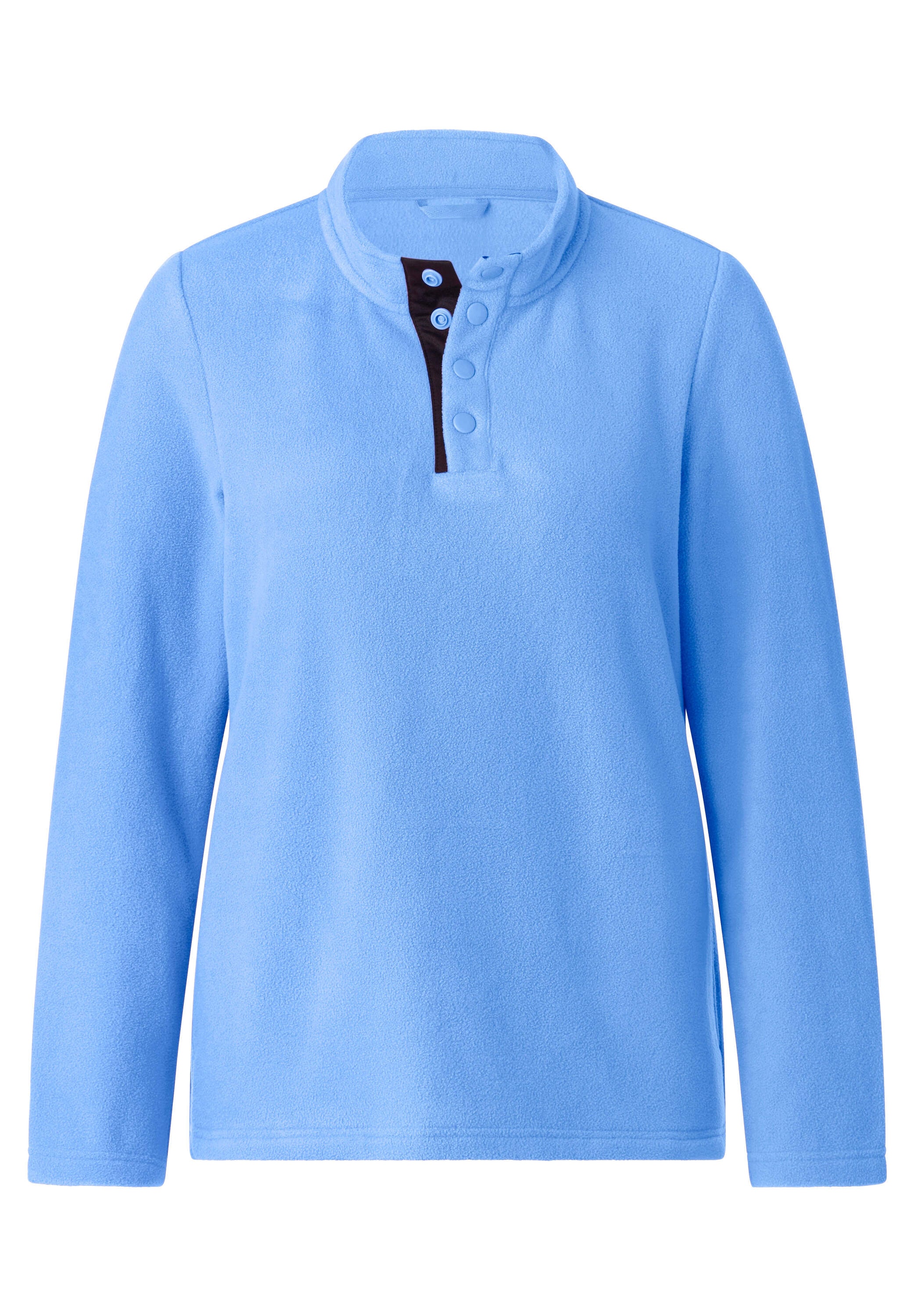 Witt Fleeceshirt »Fleece-Shirt Fleeceshirt mit Stehkragen und Druckknöpfen«