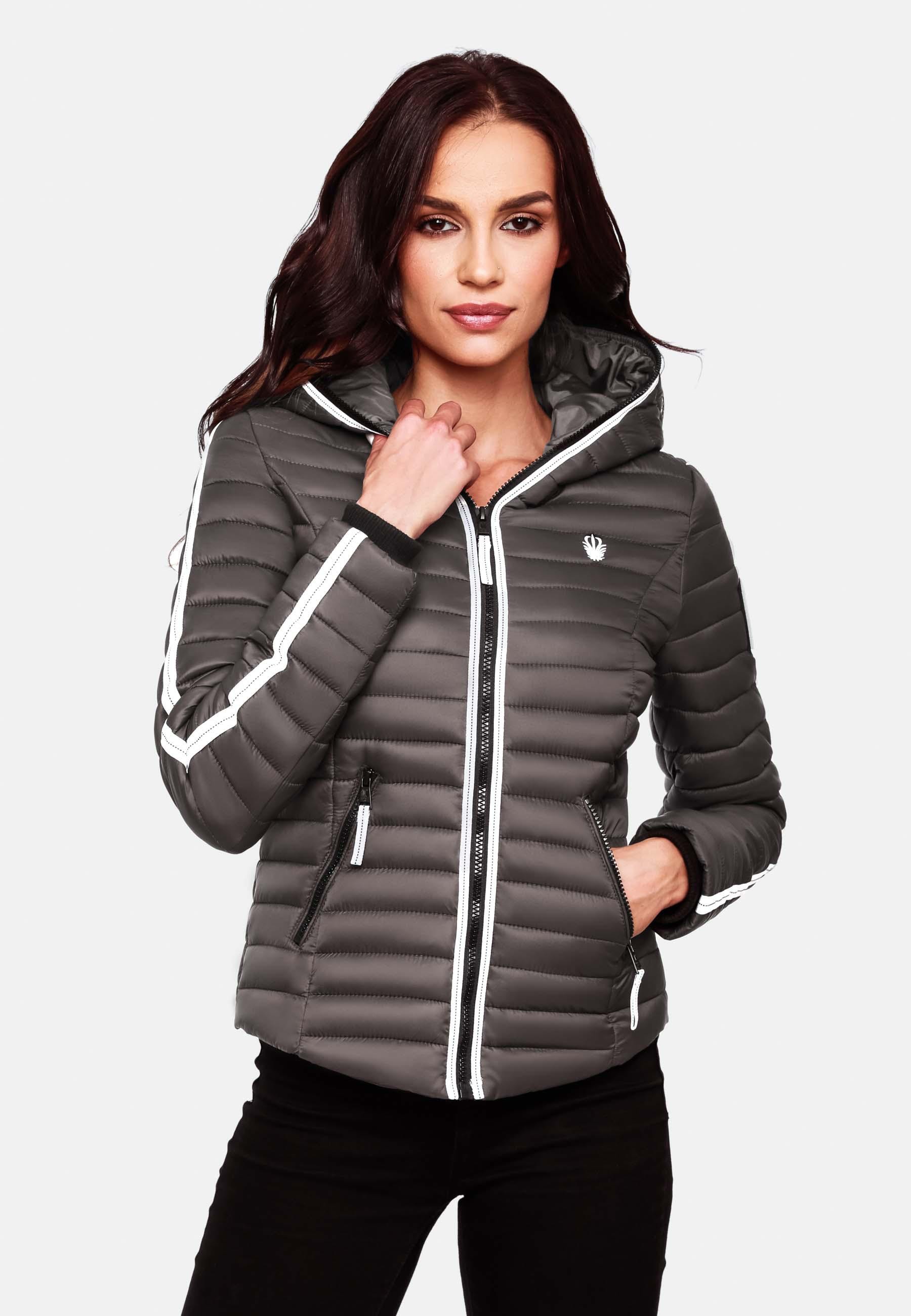 Navahoo Steppjacke »Übergangsjacke Kimuk Prc«, mit Kapuze, leichte Übergangsjacke mit Kapuze