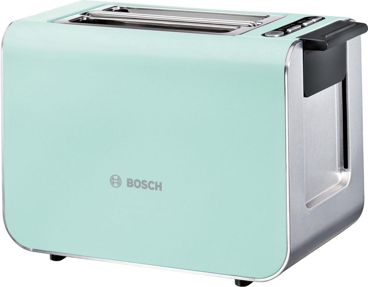 BOSCH Toaster »Styline TAT8612«, 2 kurze Schlitze, für 2 Scheiben, 860 W,  mint turquoise-black grey im OTTO Online Shop