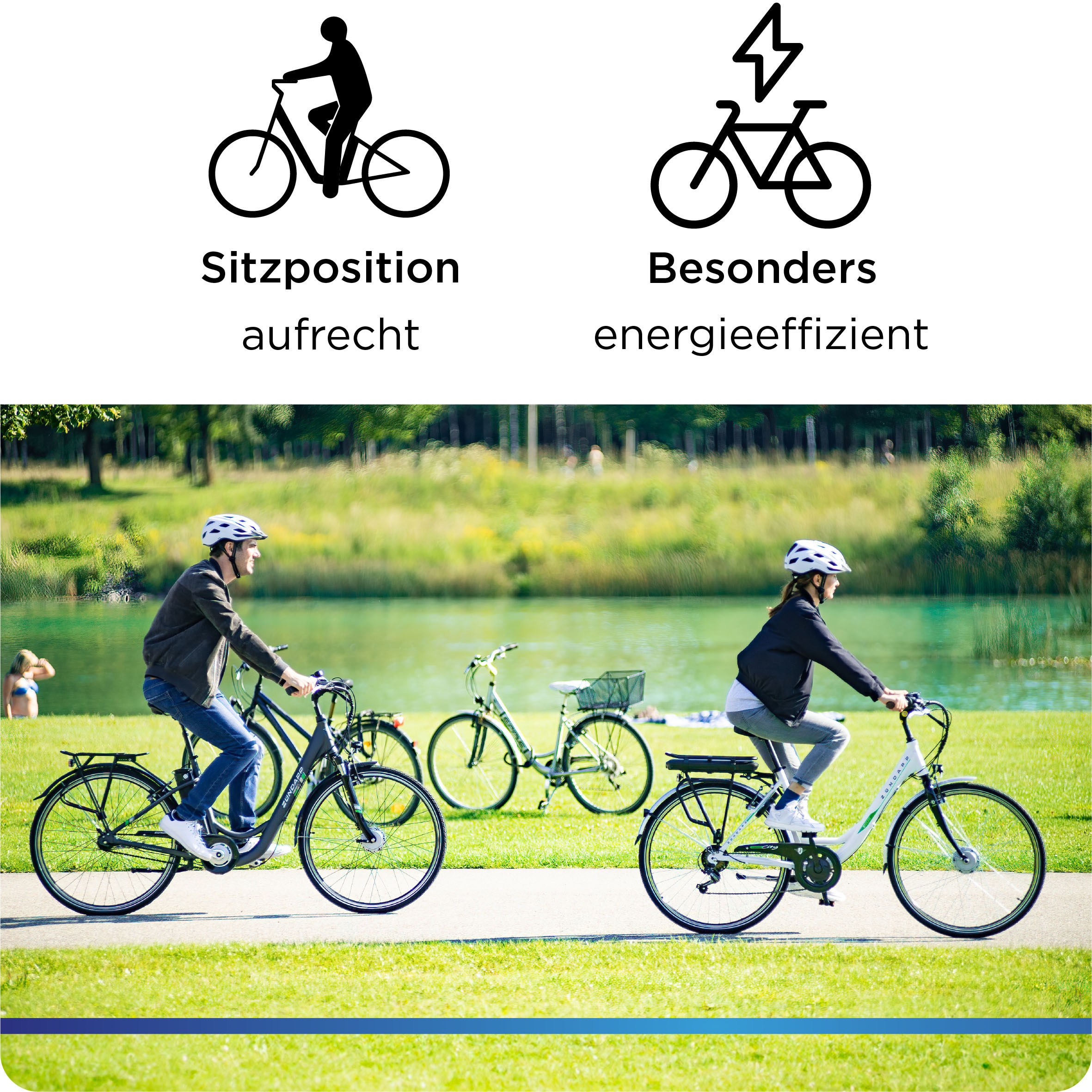 Zündapp »Green 2.7« 3 Gang Nabenschaltung Frontmotor 250 W Pedelec, Elektrofahrrad für Damen u. Herren