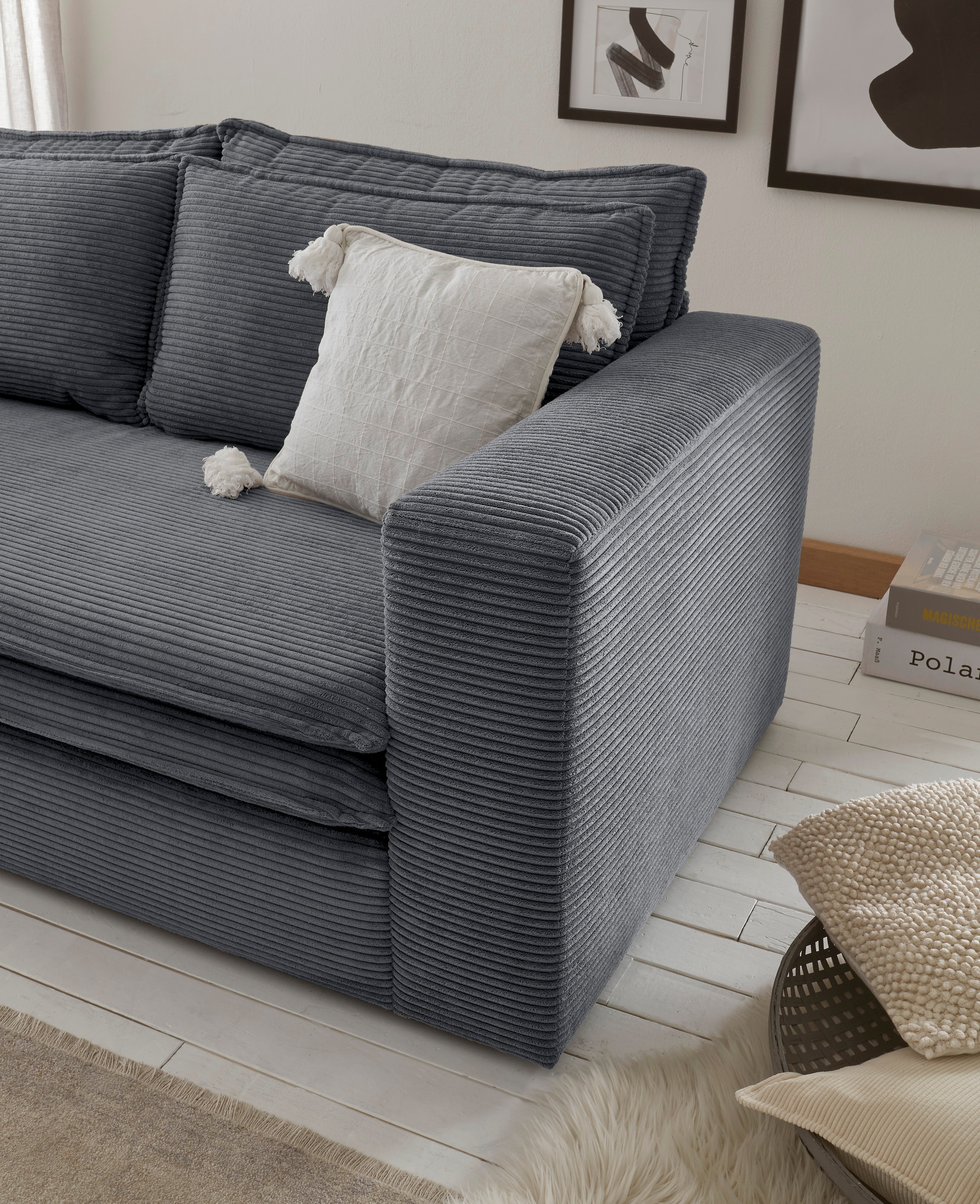 Places of Style Loveseat »PIAGGE«, OTTO bei Loveseat Hochwertiger Cord, trendiger