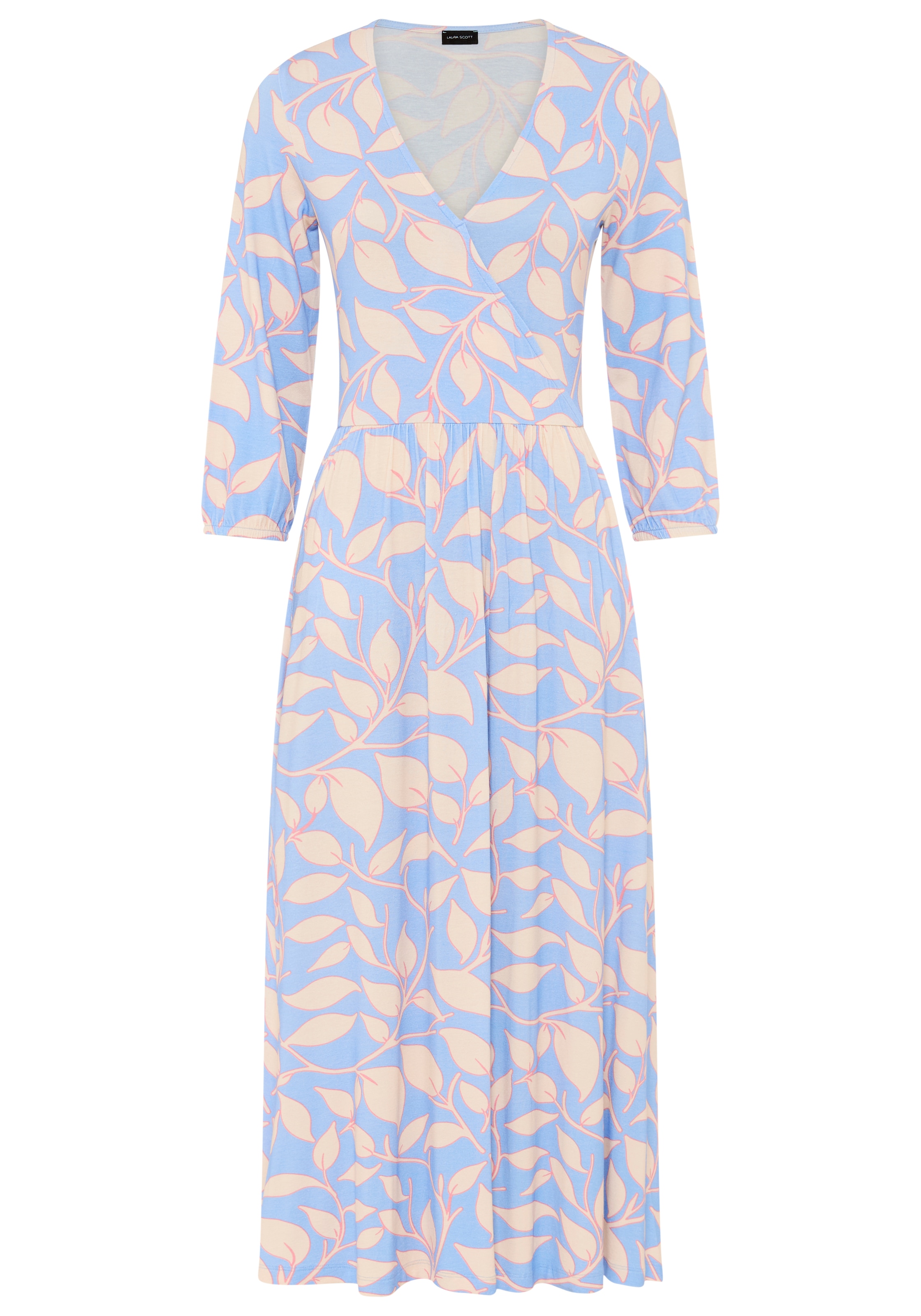 Laura Scott Midikleid wadenlanger Schnitt, aus Jersey, elastische Viskosemischung