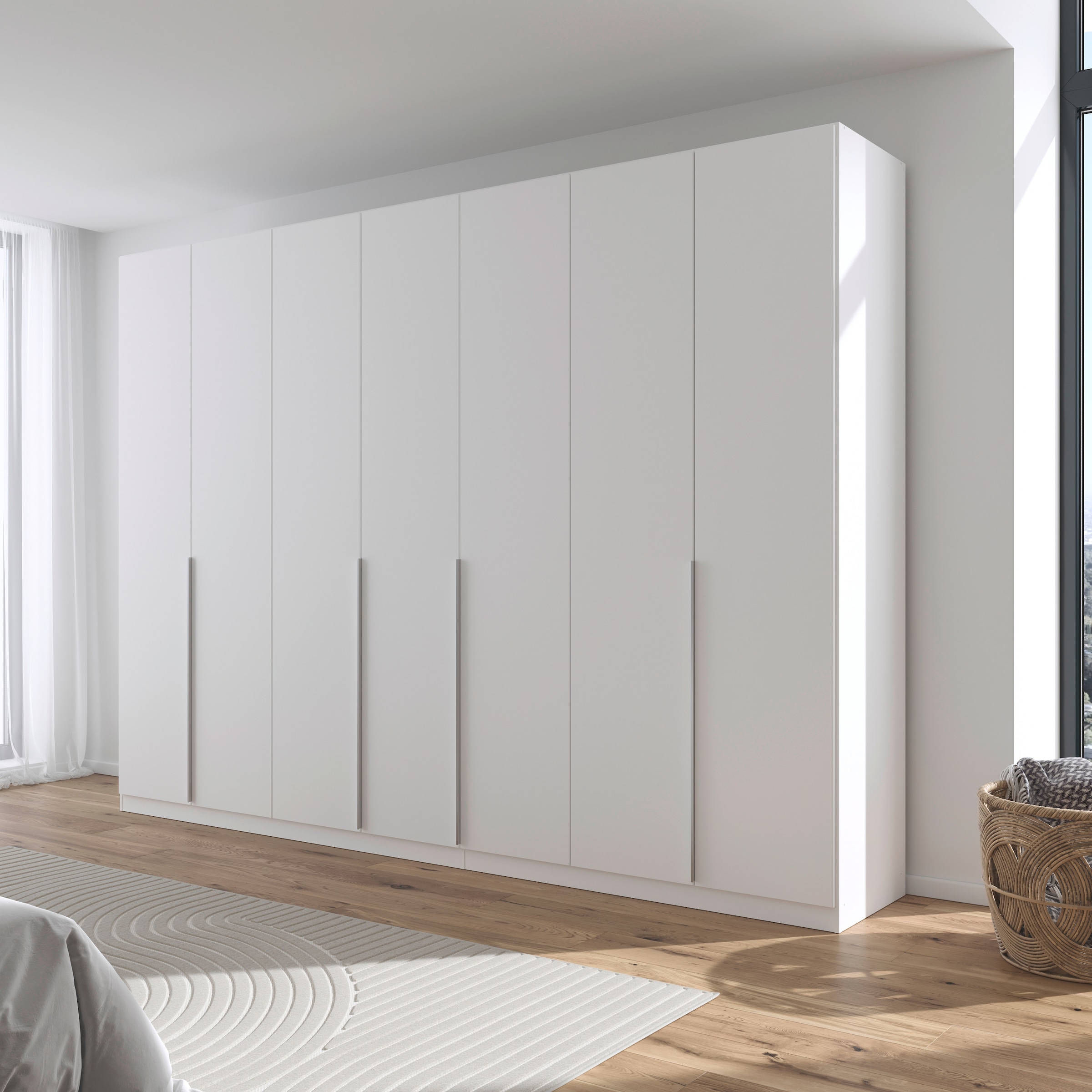 OTTO home Drehtürenschrank »AGORDO« in zwei Griff-Farben, Breiten 91-405 cm, Dekor- oder Hochglanzfront, in 8 Breiten & 2 Höhen, MADE IN GERMANY