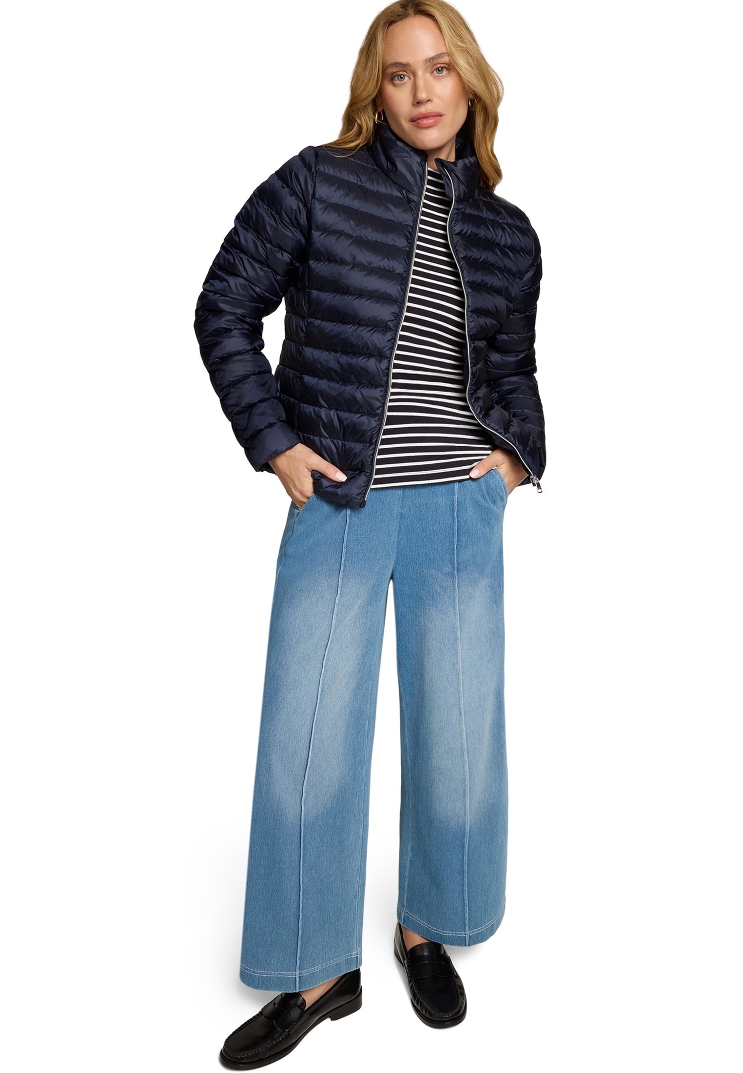 Zero Steppjacke »Steppjacke mit Stehkragen«