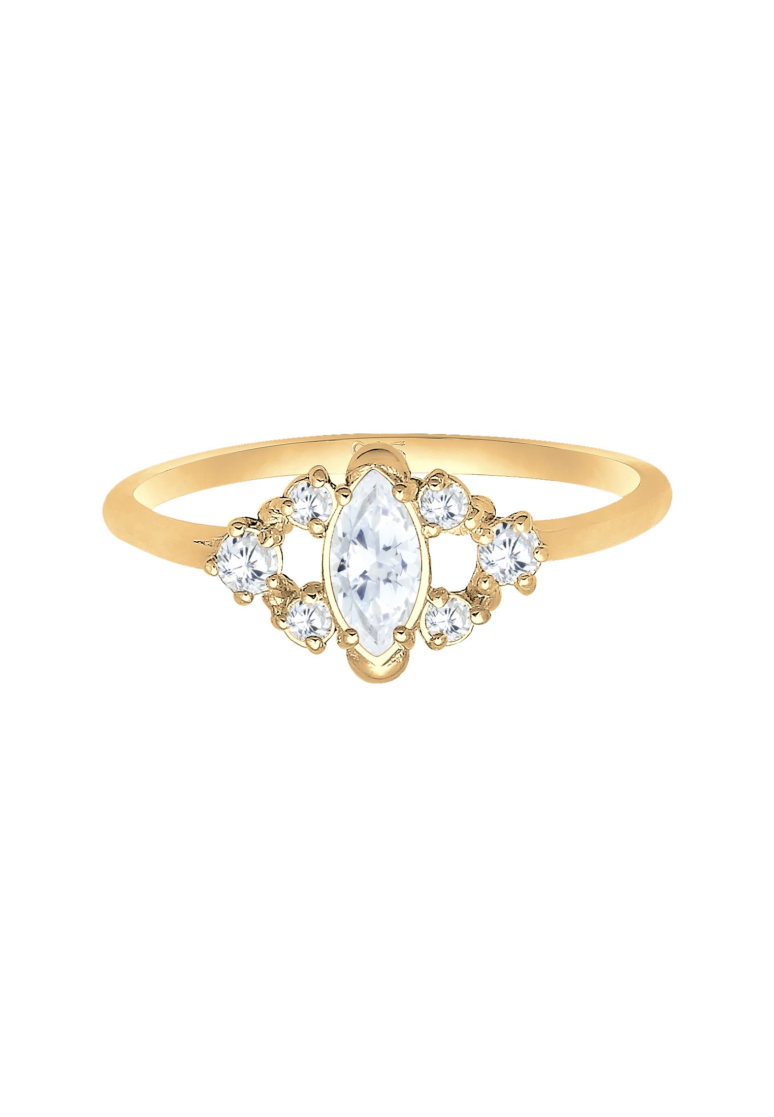 Elli Verlobungsring »Ring Verlobungsring Zirkonia Weiß 925 Sterling Silber«