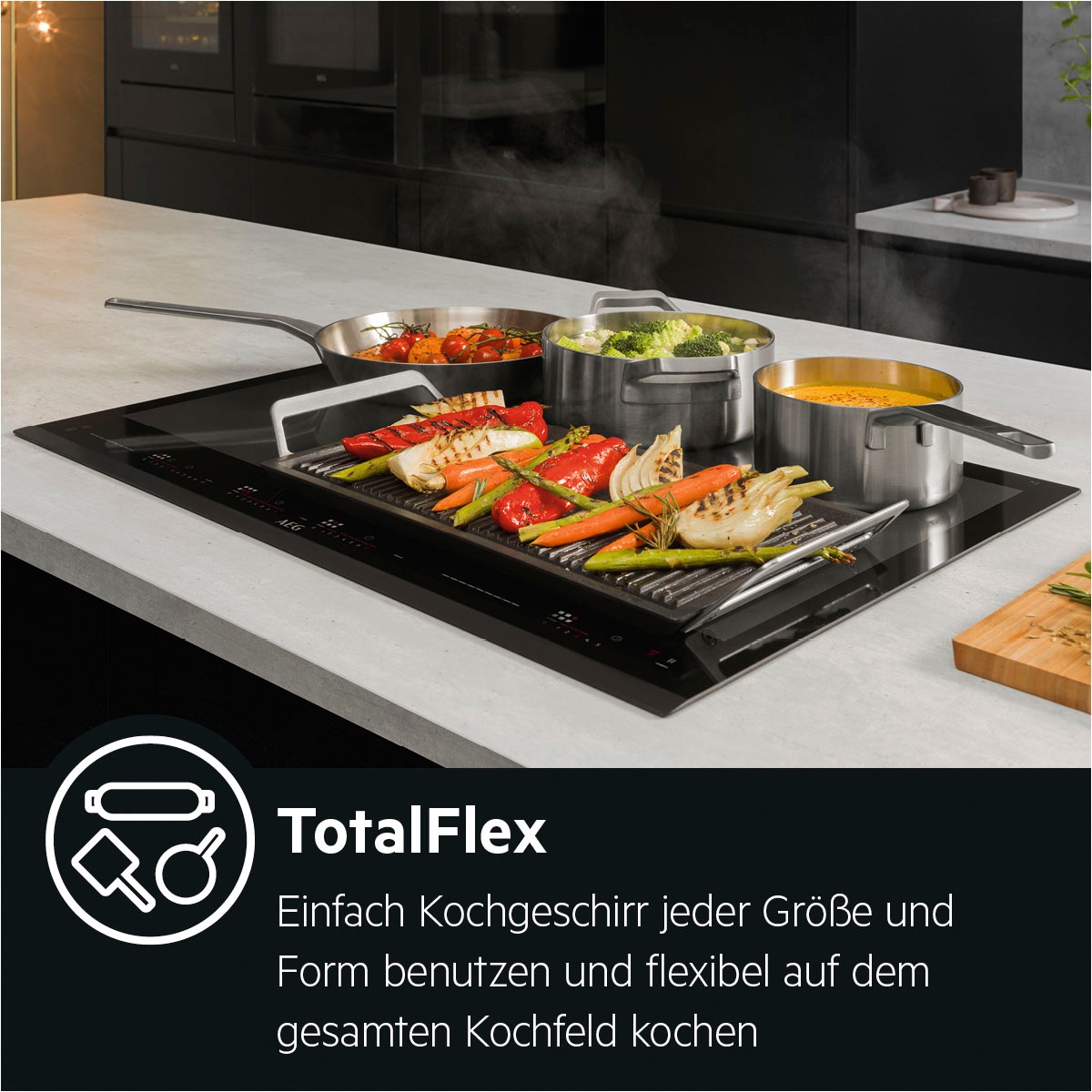 AEG Induktions-Kochfeld »IKE64683FB 949597971«