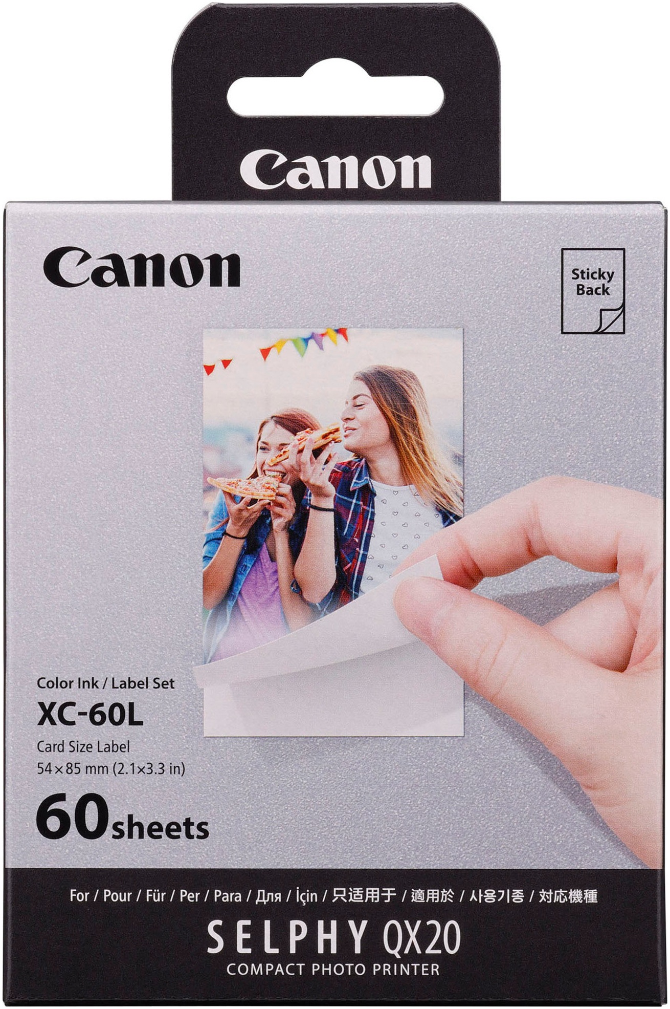 Canon Fotopapier »XC-60L« 5,4 x 8,5 cm (2,1 x 3,3 Zoll) in weiß