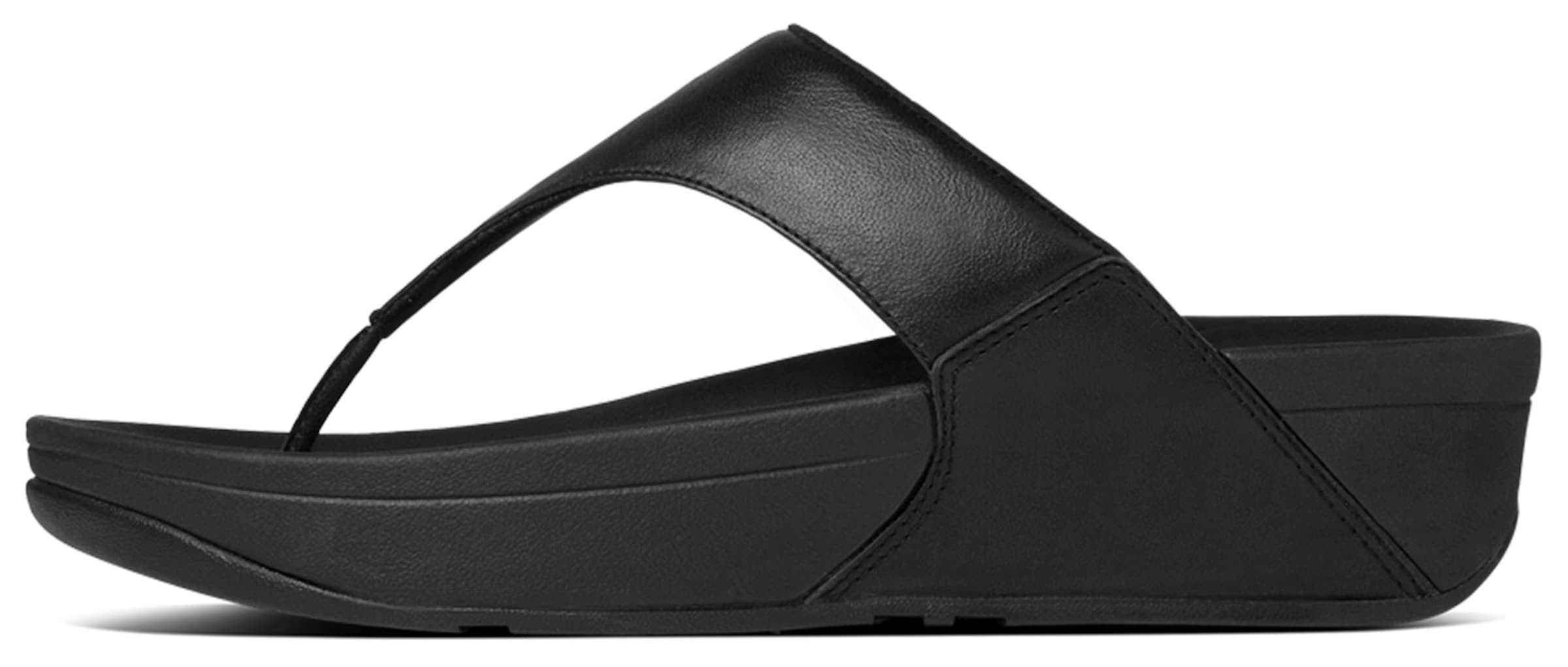 Fitflop Damen Dianette »LULU LEATHER TOEPOST« in schwarz, Größe 37