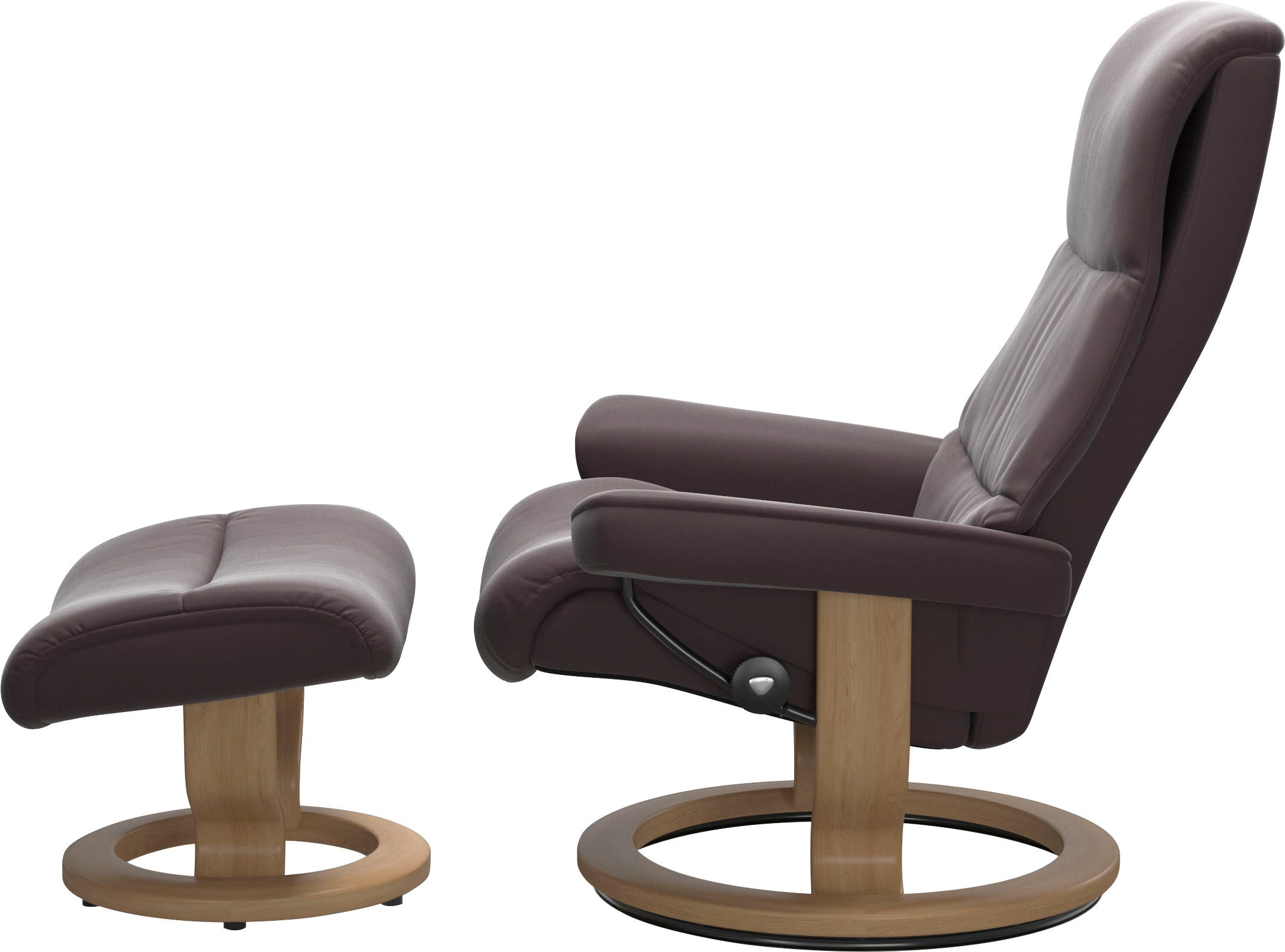 Stressless® Relaxsessel »View« Set, Relaxsessel mit Hocker,  mit Classic Base, Größe M,Gestell Eiche