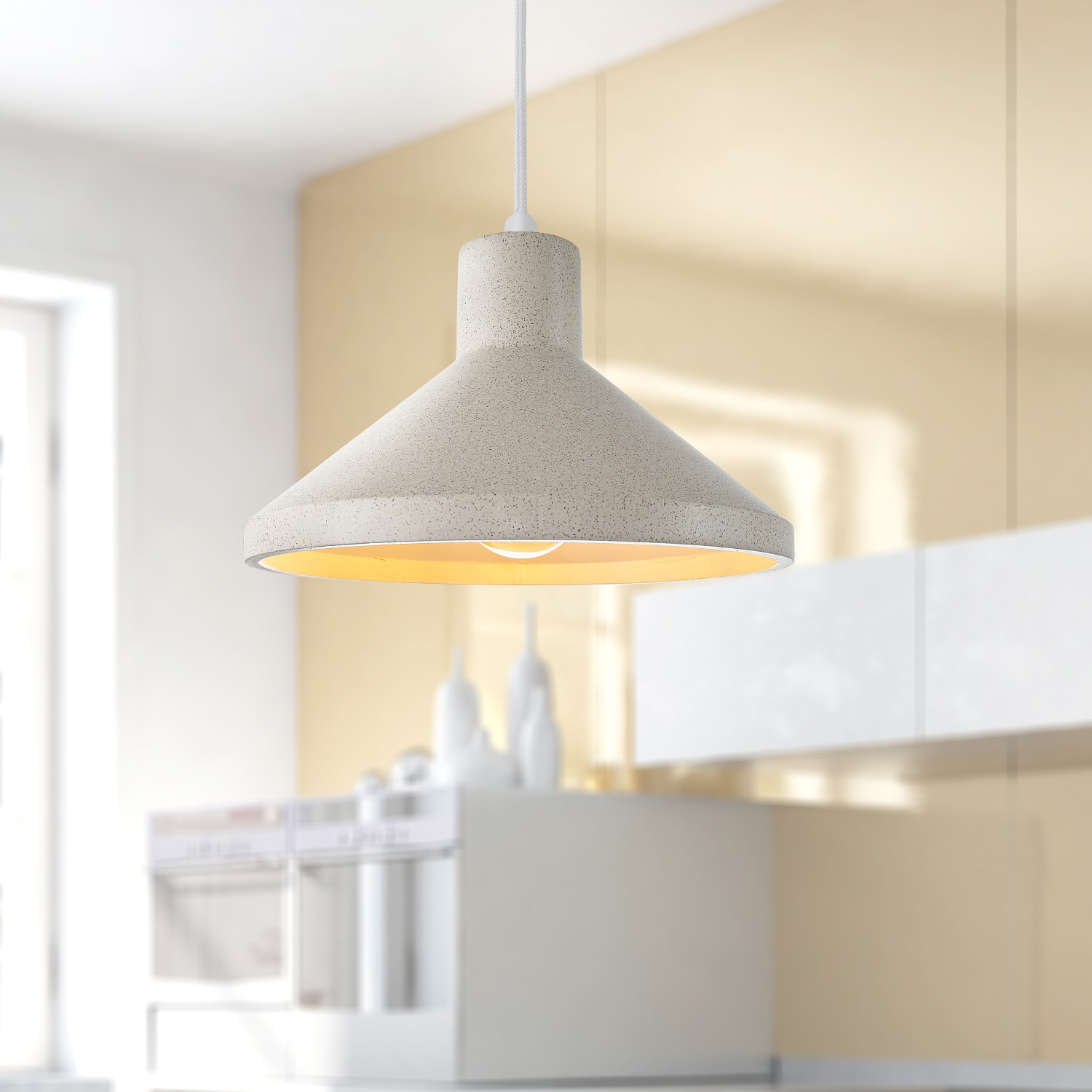Paco Home Pendelleuchte »SUBORBIA«, 1 flammig-flammig, LED, E27, Lampe Für  Wohnzimmer Esszimmer Küche, Höhenverstellbar bei OTTO