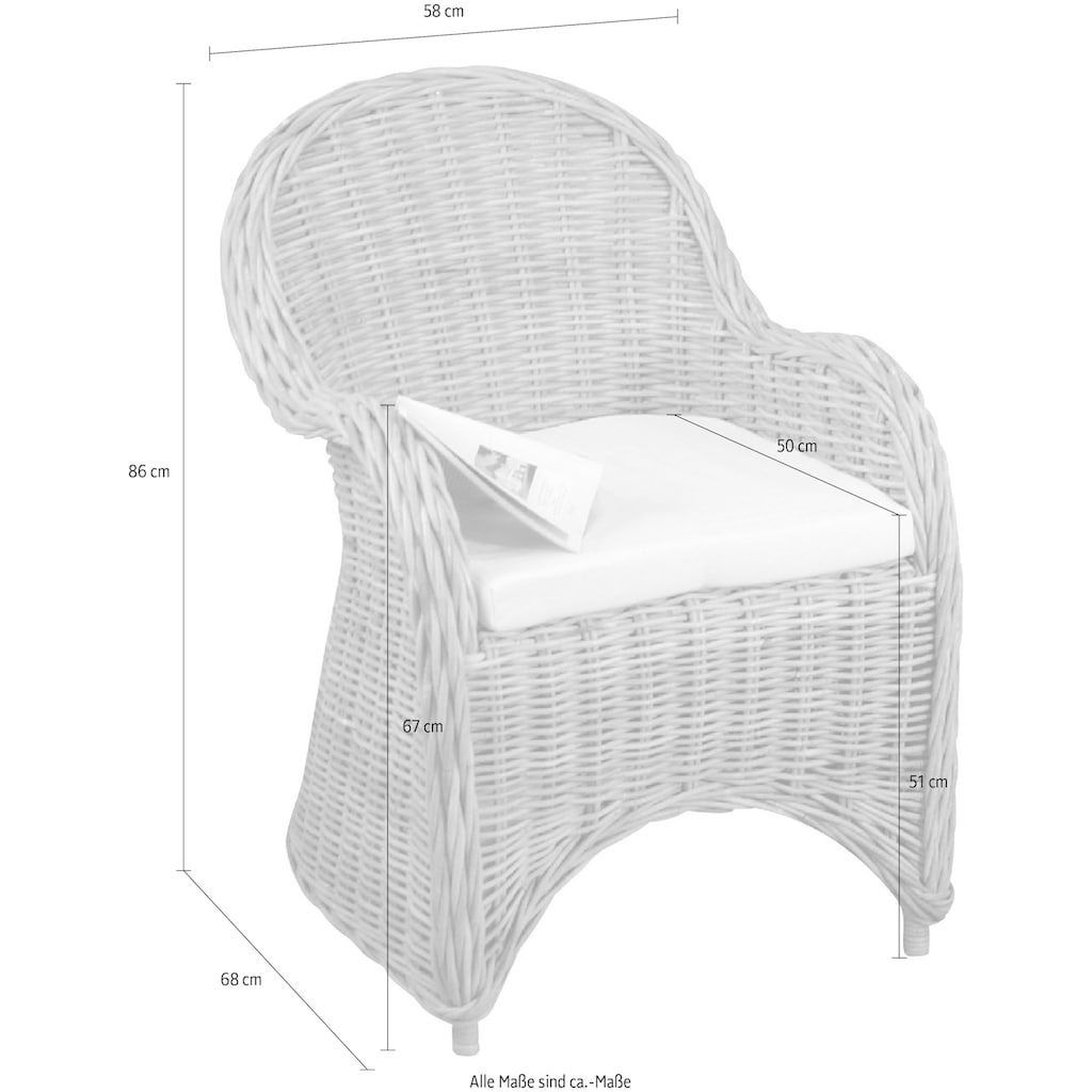 Home affaire Rattanstuhl »sesselschau«