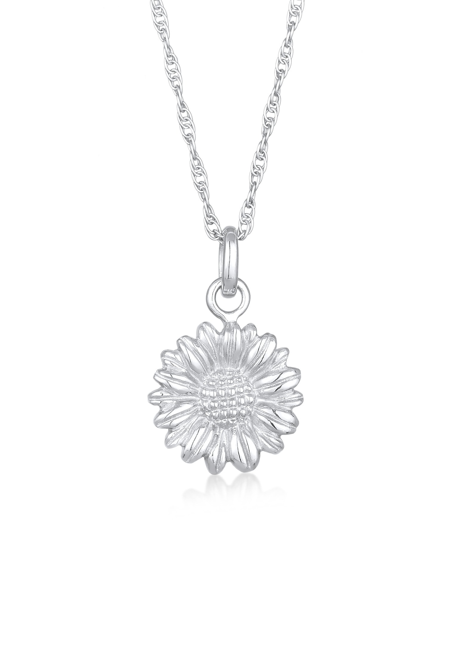 Elli Kette mit Anhänger »Halskette Gänseblume Flower 925 Silber«