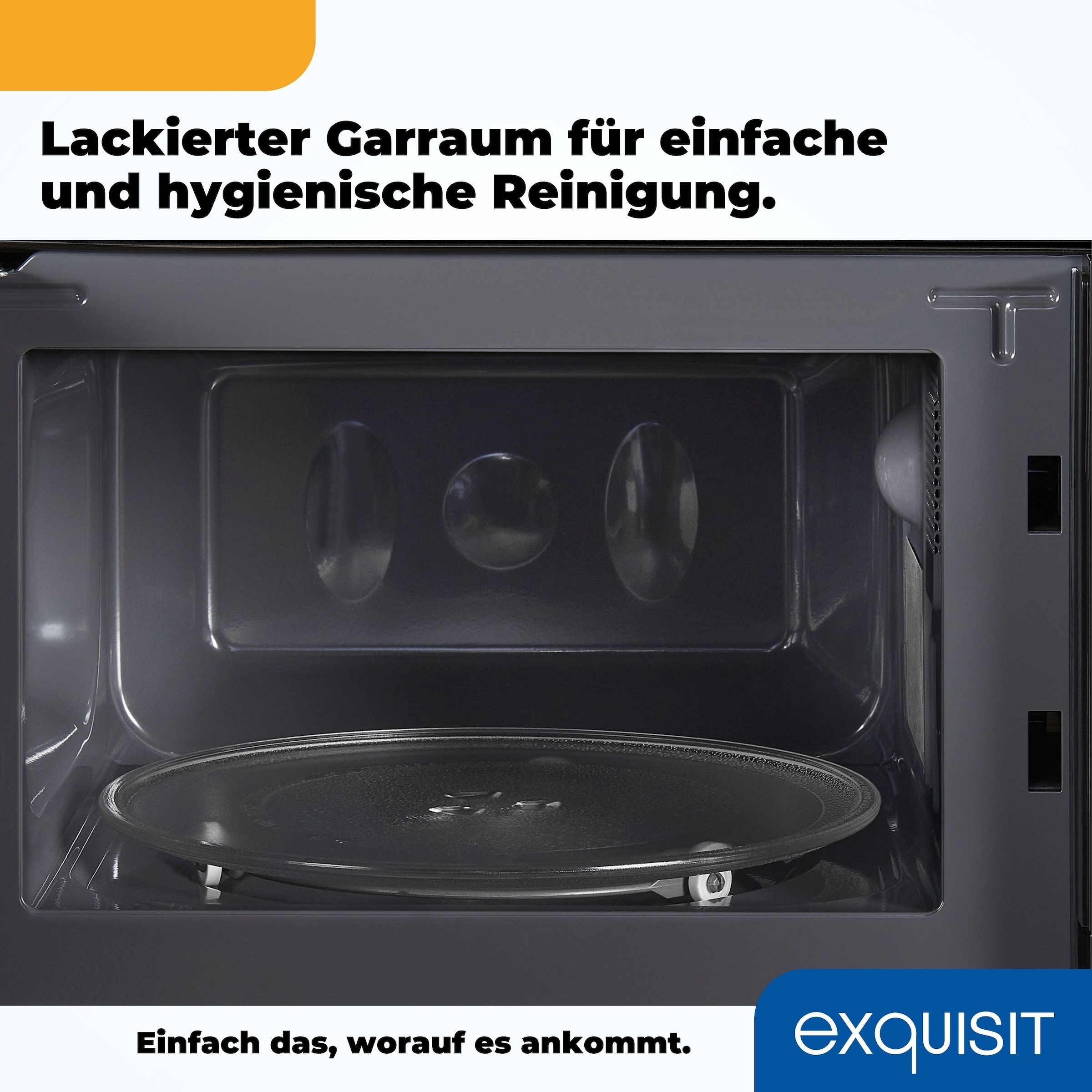 exquisit Mikrowelle »WP 700 J17-3 sw«, Mikrowelle, 700 W