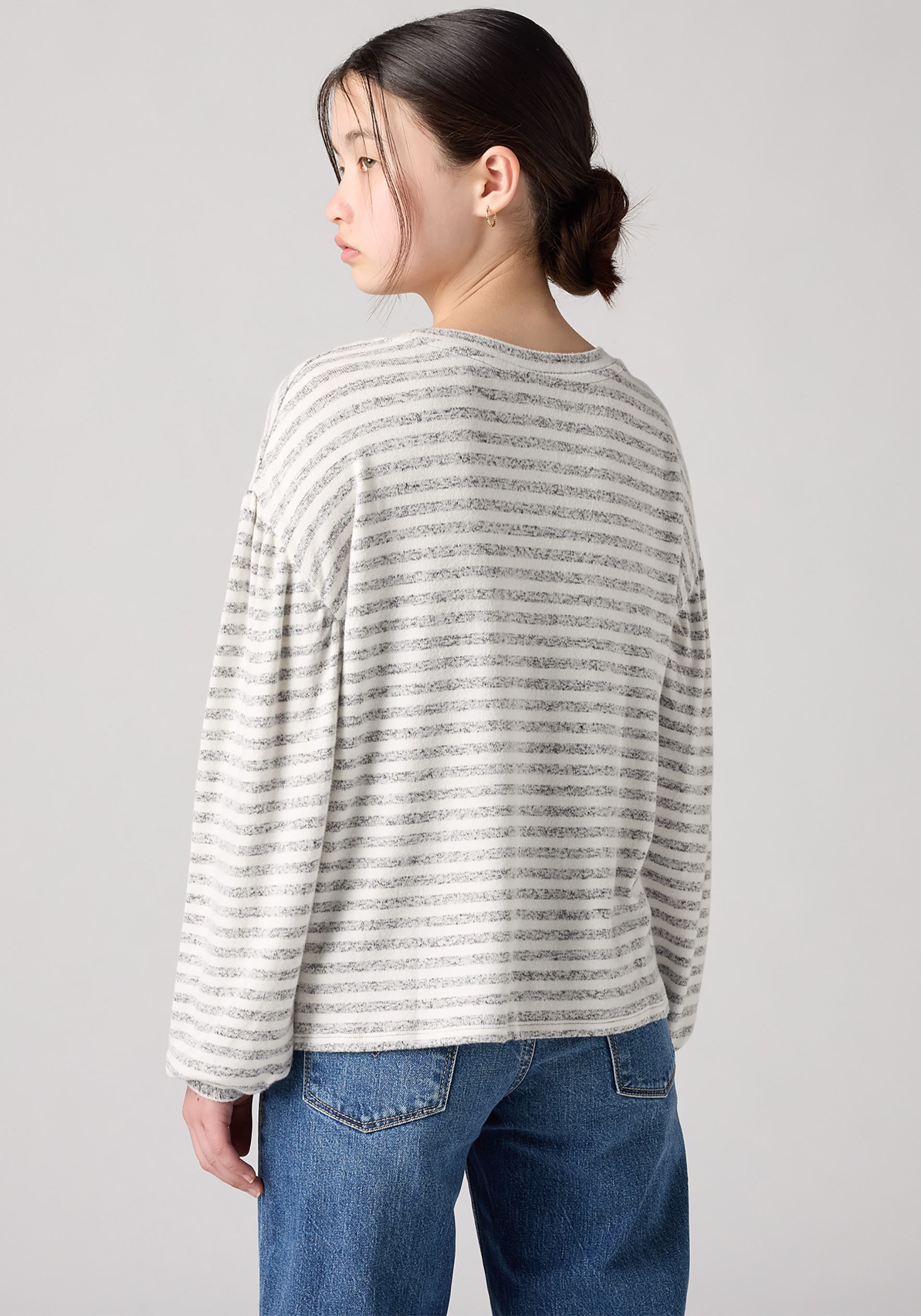 Levi's® Kids Langarmshirt »LVG HACCI STRIPED LS KNIT TOP«, in Ringeloptik, for Girls