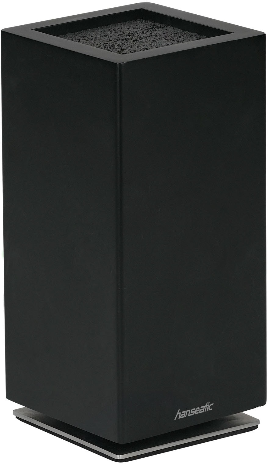 Hanseatic Magnet-Messerblock »hanseatic PREMIUM, aus Gummibaumholz, Messerblock Set, 6-tlg.« 6 Stk. elegantes Design, herausnehmbarer Borsteneinsatz, 360-Grad-drehbar