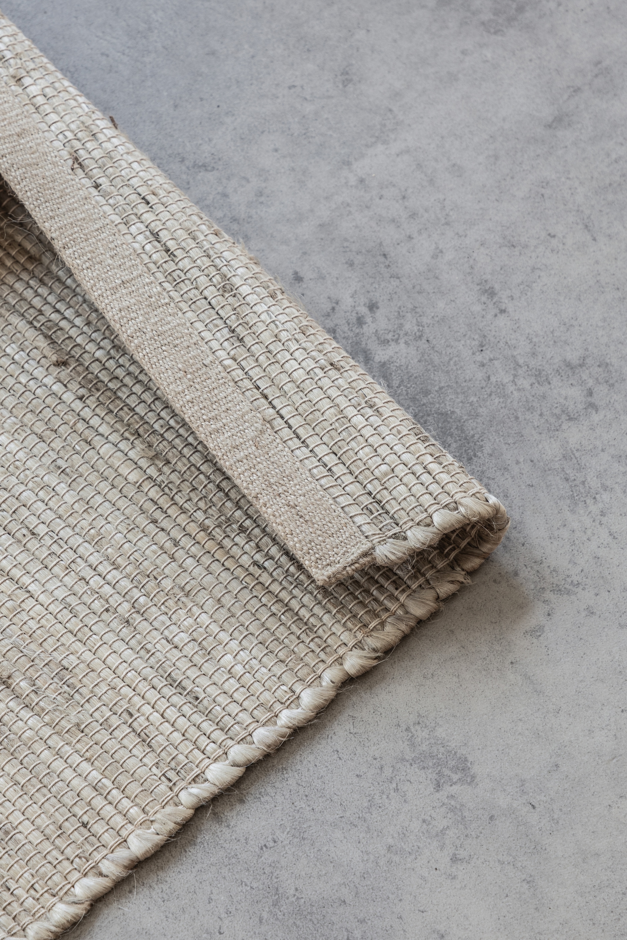 HANSE Home Teppich »Dhaka Juteteppich«, rechteckig, 5 mm Höhe, Läufer, handgewebt, Jute, Wolle, Natur, Wohnzimmer, Flur, Klassisch