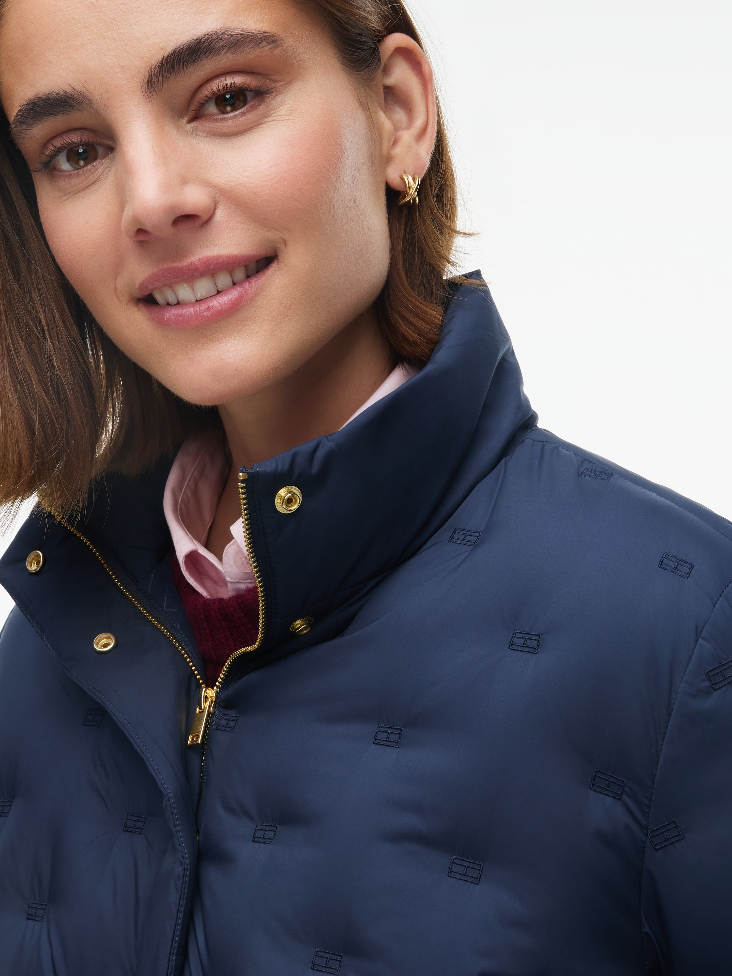 Tommy Hilfiger Steppjacke »LW DOWN FLAG QUILT JACKET« Kunstfaser